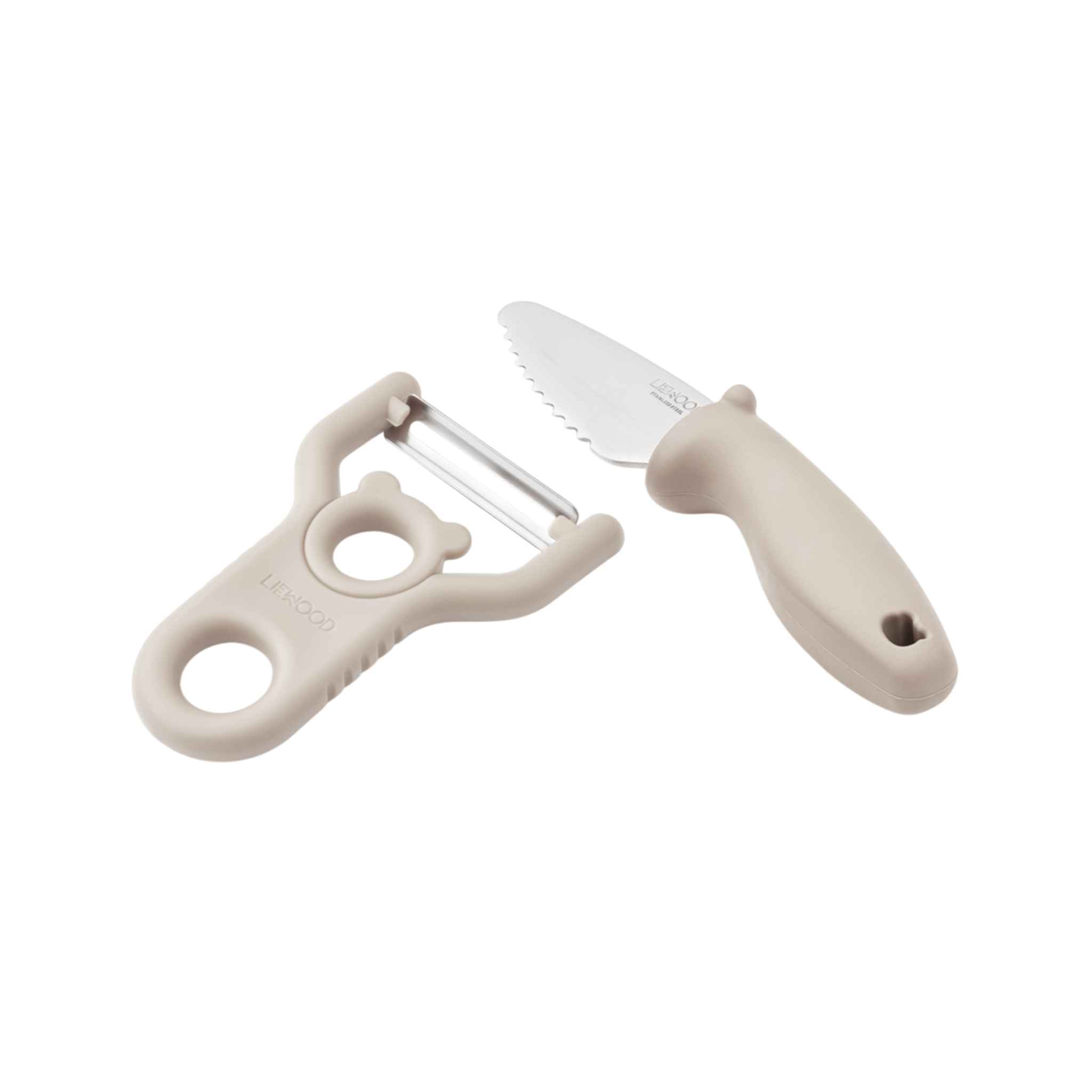 Pertense Peeler & Knife Set Sandy