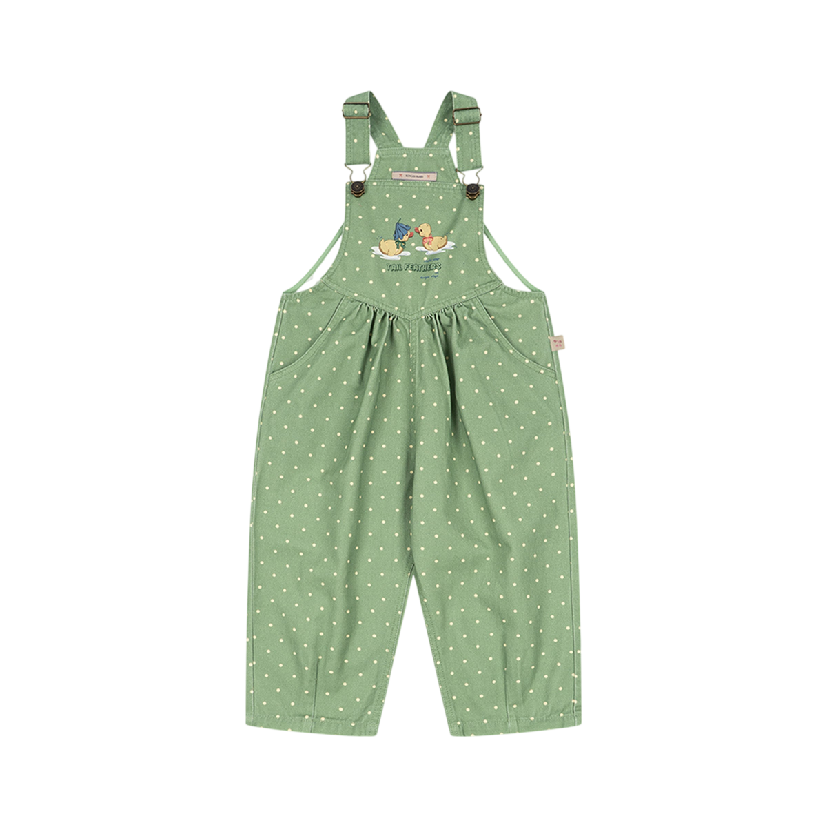 Nola Dot Pistacchi Overalls