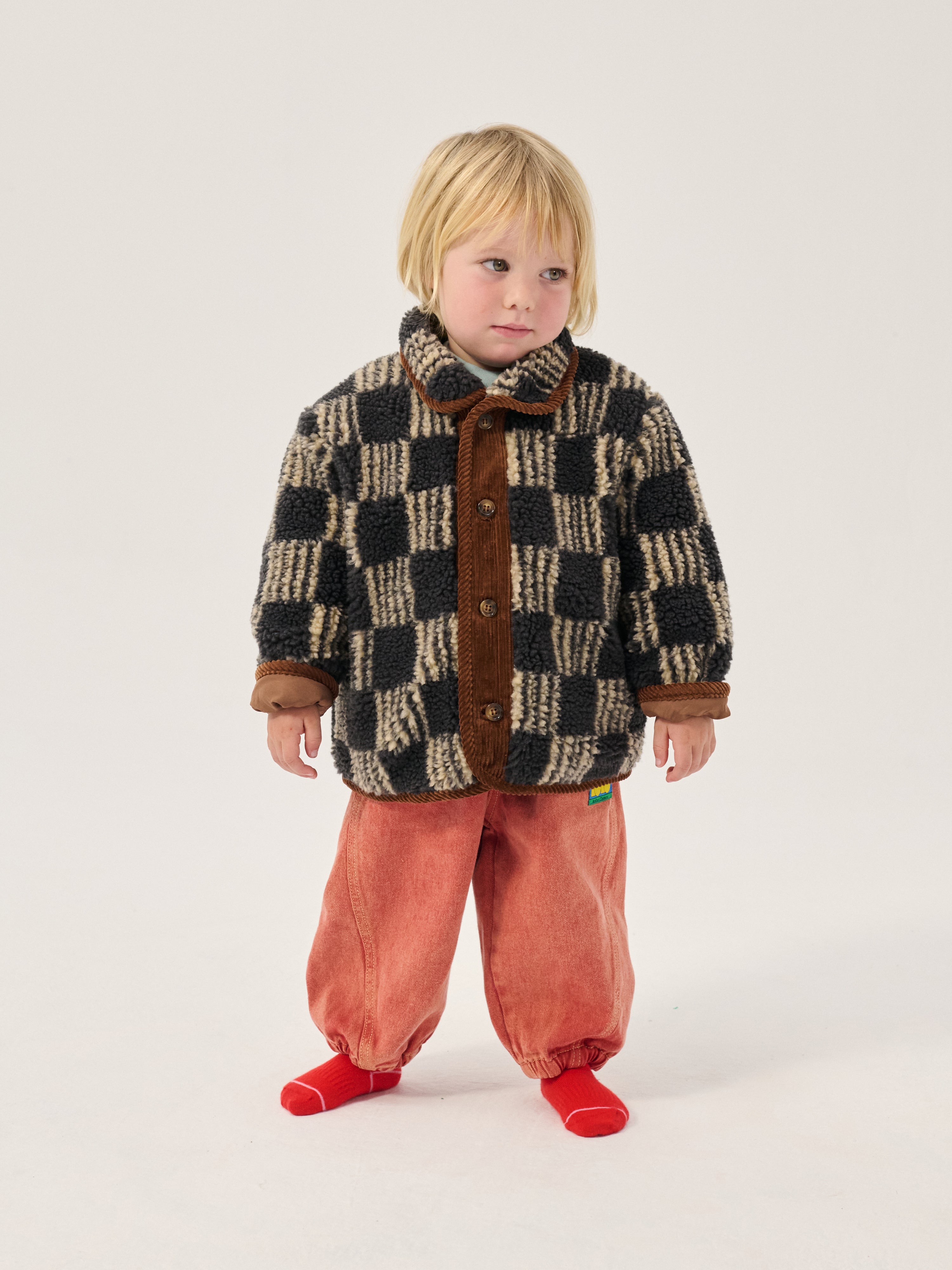Almost Moiré Dark Gray Baby Jacket