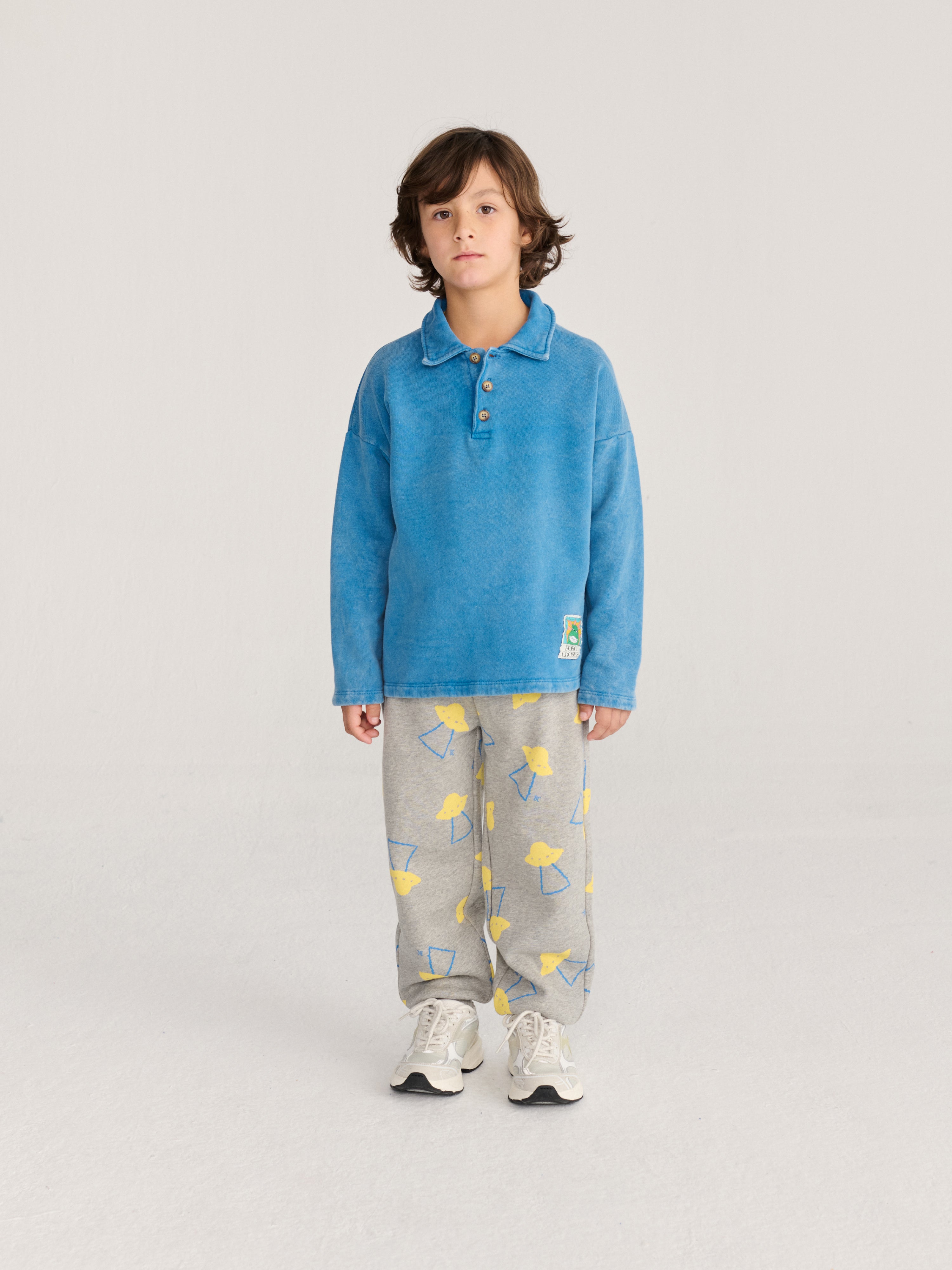 Polo Beast Tag / Sweat-shirt polo Beast Tag bleu clair