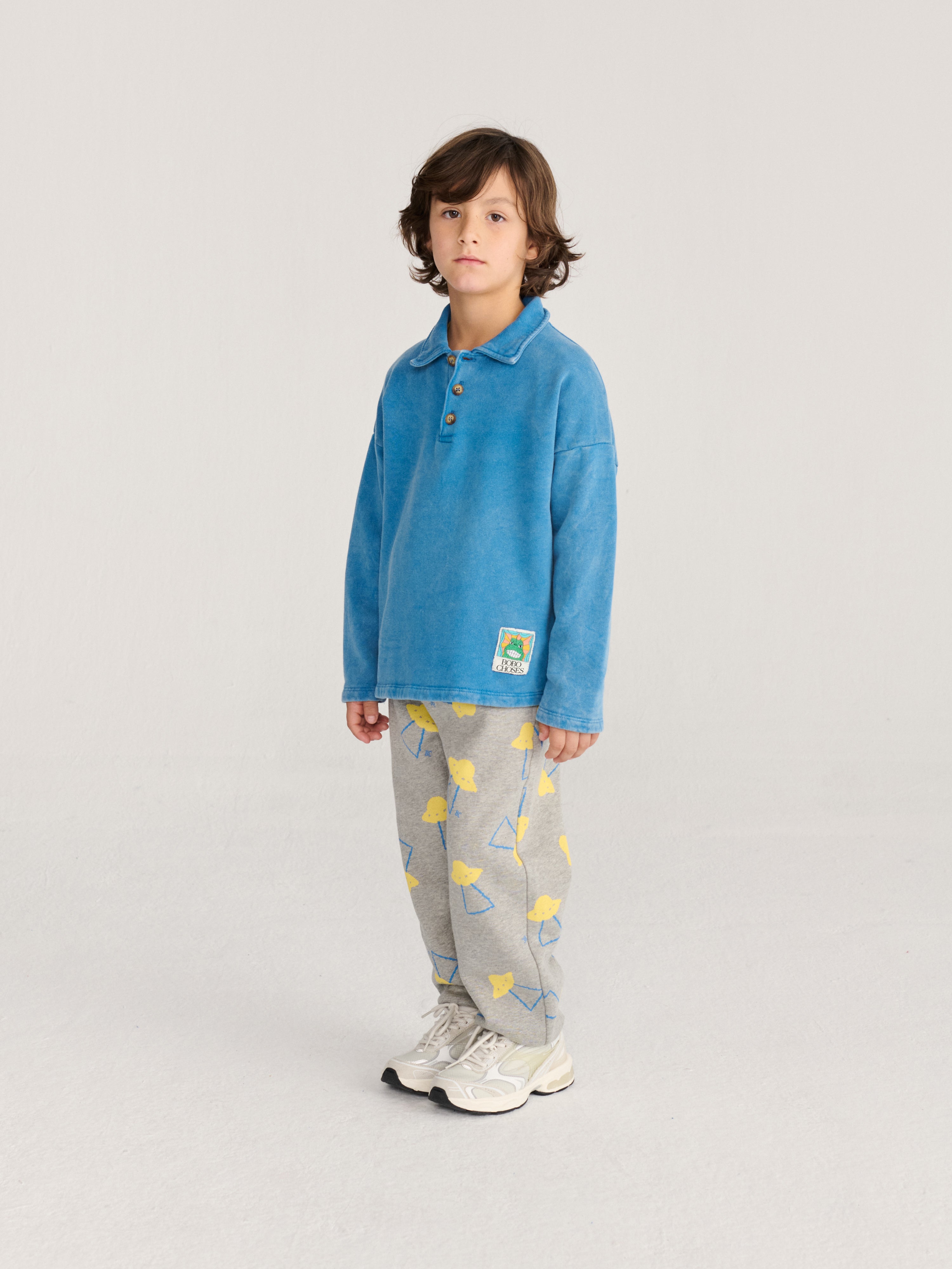 Polo Beast Tag / Sweat-shirt polo Beast Tag bleu clair