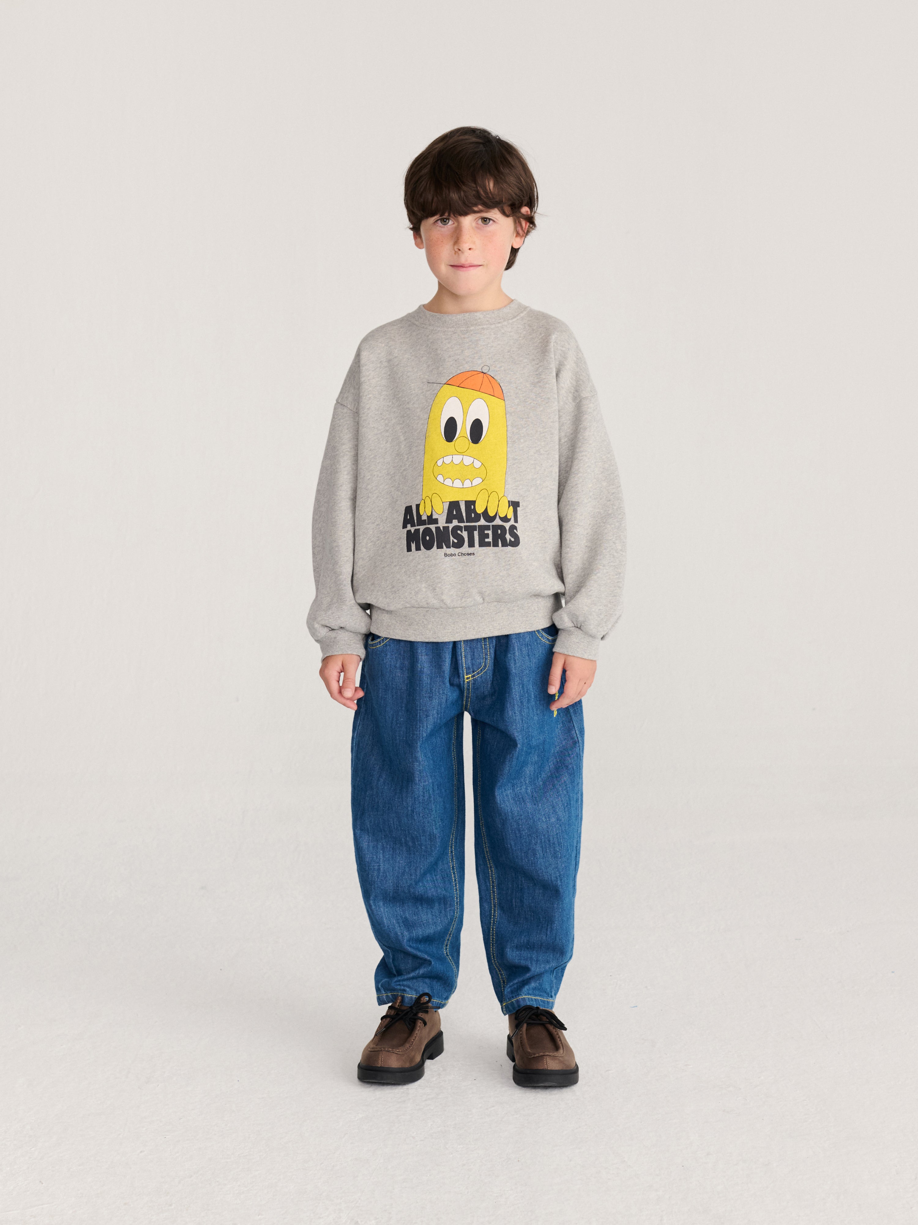 sweat-shirt Bigtooth Lemon LIGHT HEATHER GREY / sweat-shirt Bigtooth Lemon LIGHT HEATHER GREY