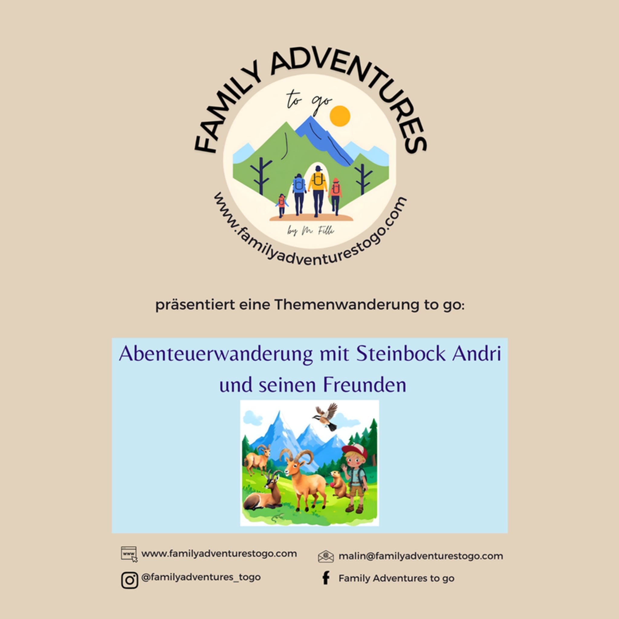 Abenteuerwanderung mit Steinbock Andri Einzelprodukt