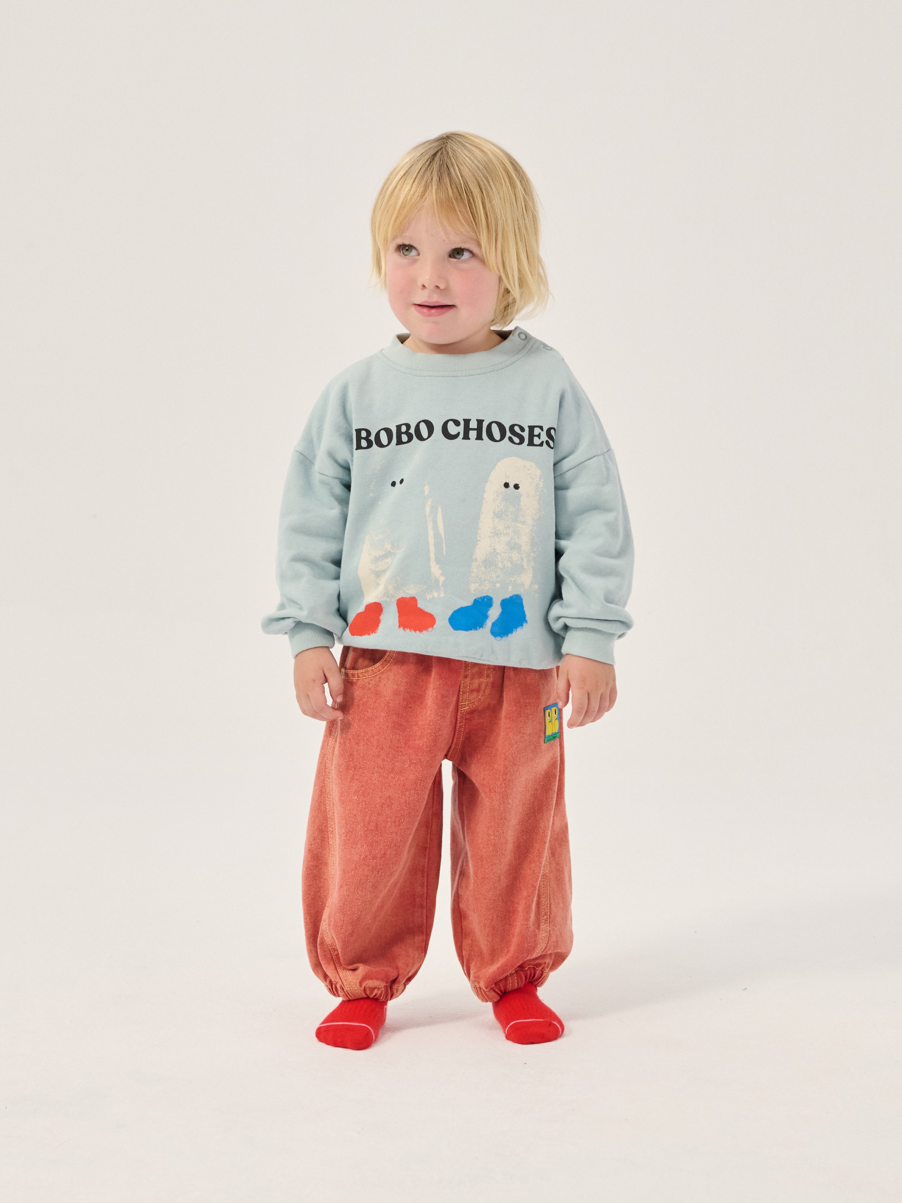 Baby Booty Ghosts sweatshirt Light Blue