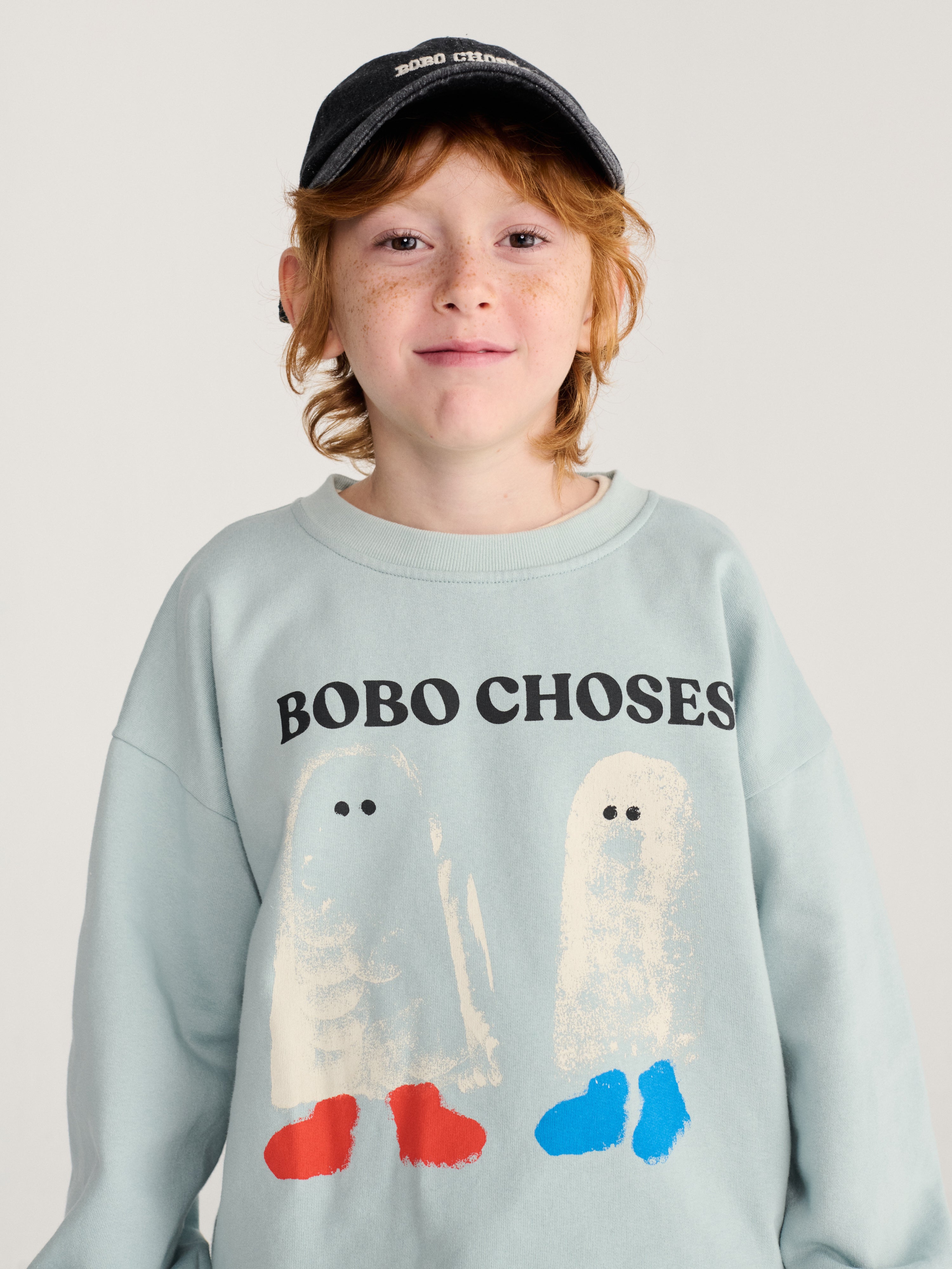 Sweatshirt Booty Ghosts Light Blue