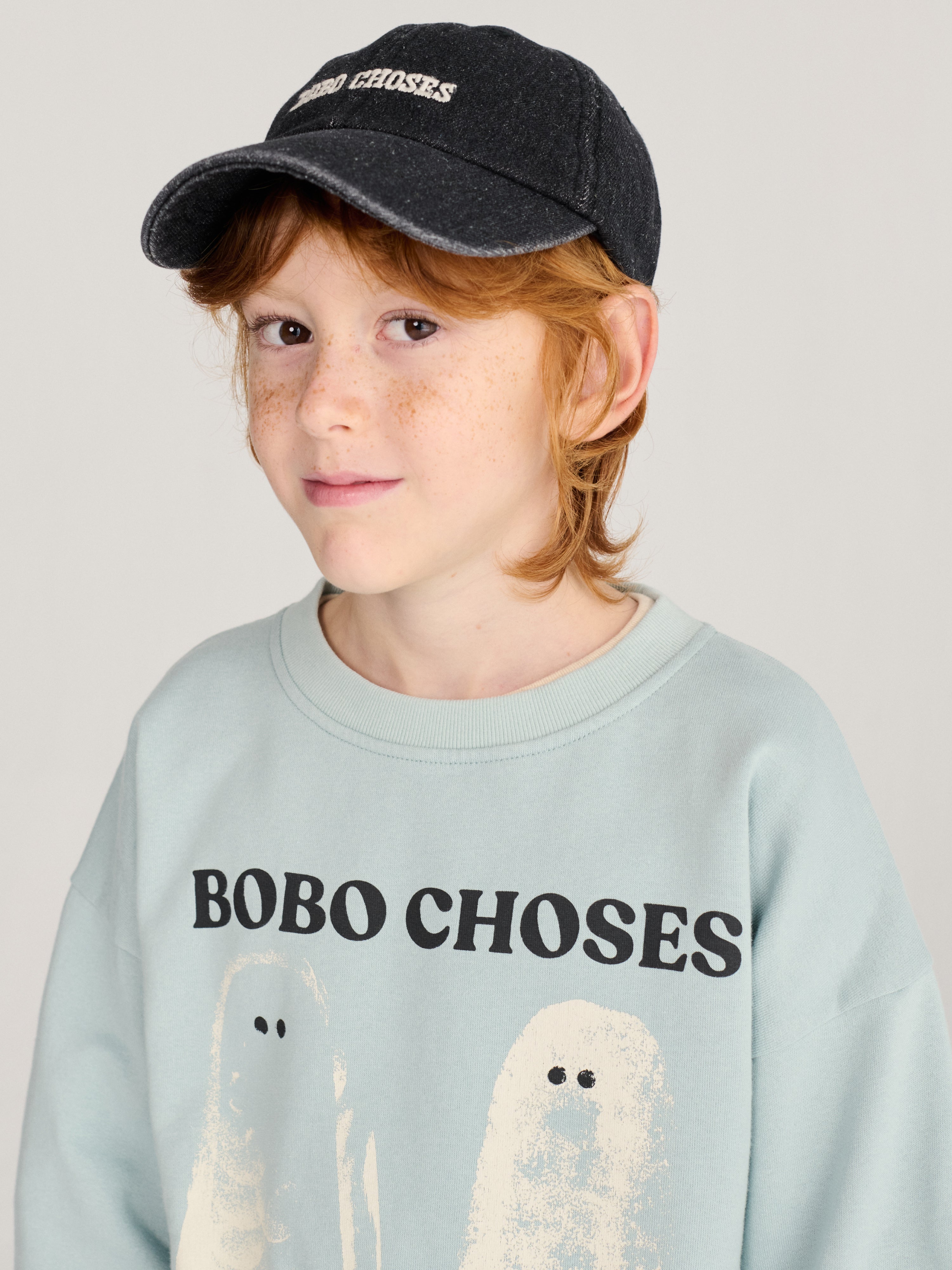 Sweatshirt Booty Ghosts Light Blue