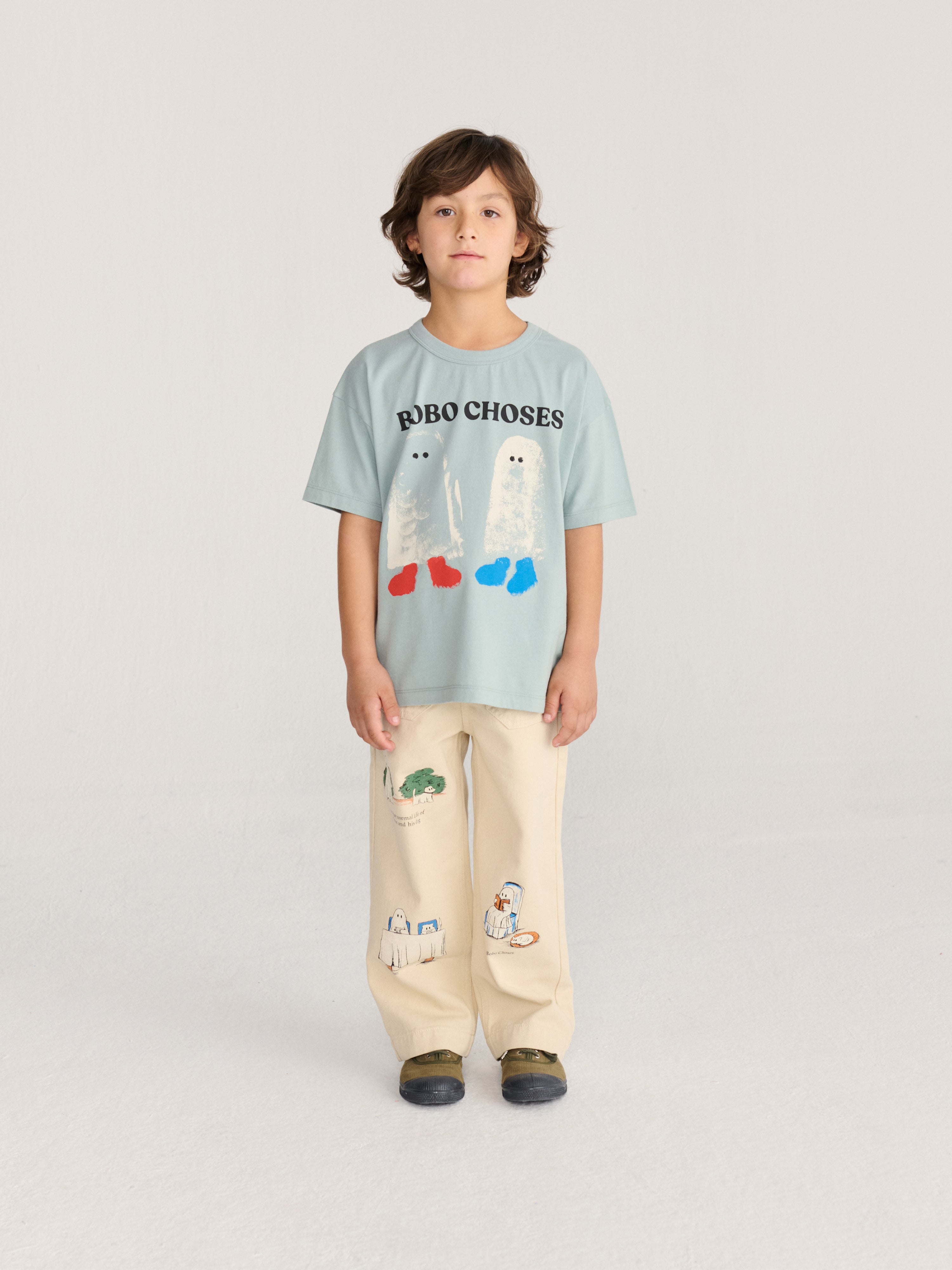 T-Shirt Booty Ghosts Light Blue