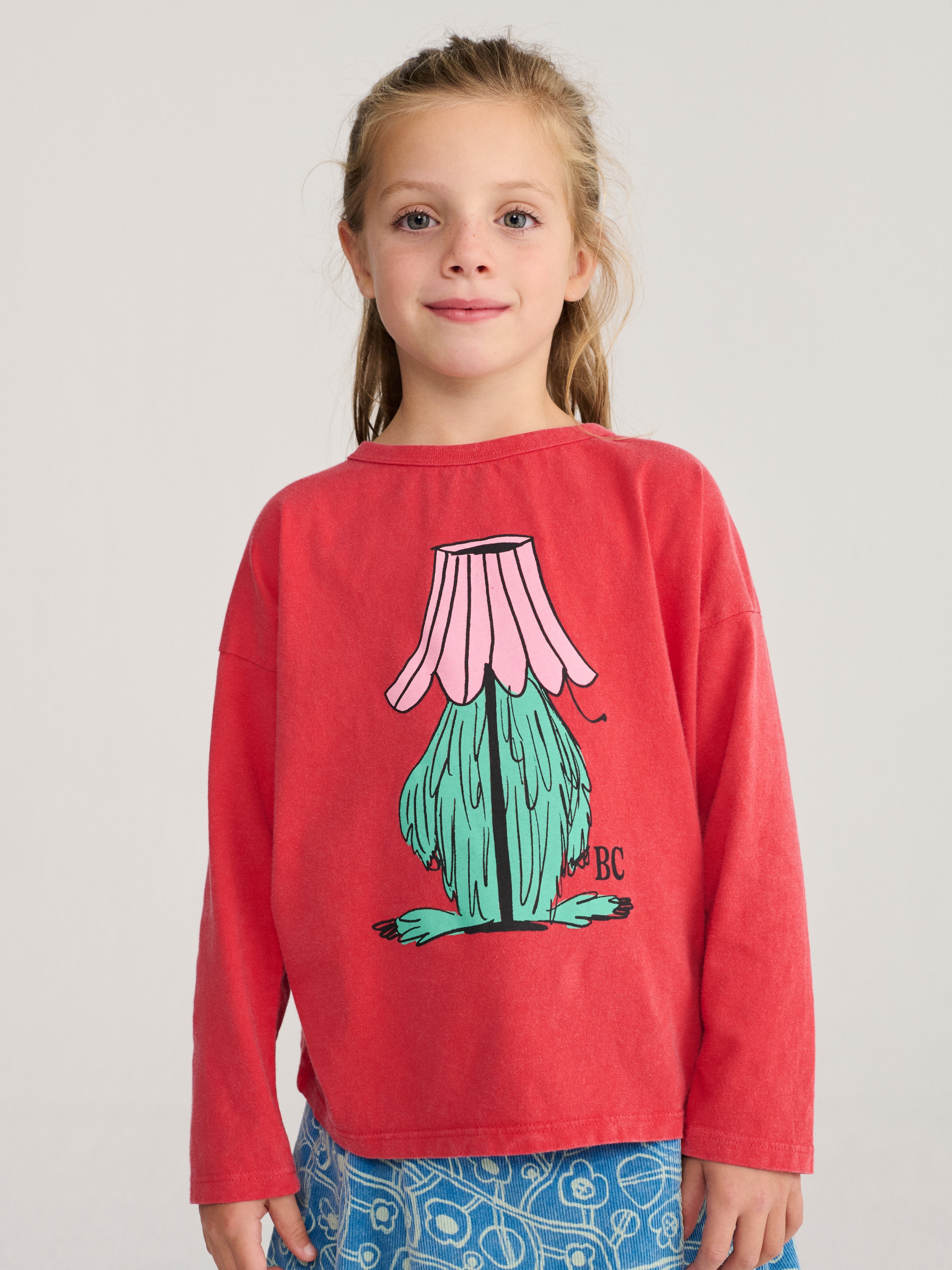 T-shirt à manches longues Hidden Monster rouge  / T-shirt Hidden Monster