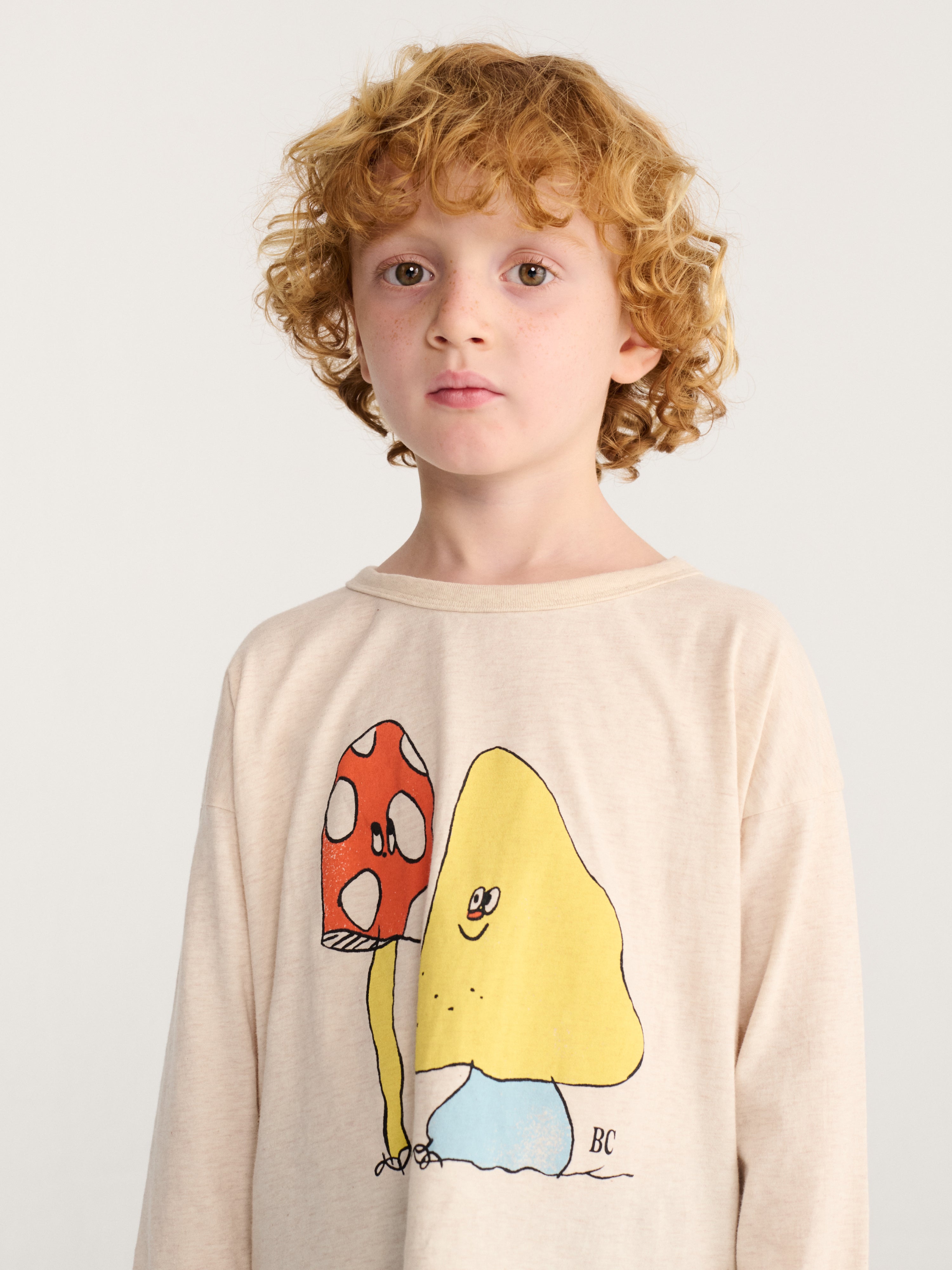 Langarmshirt Mush Monster Duo beige