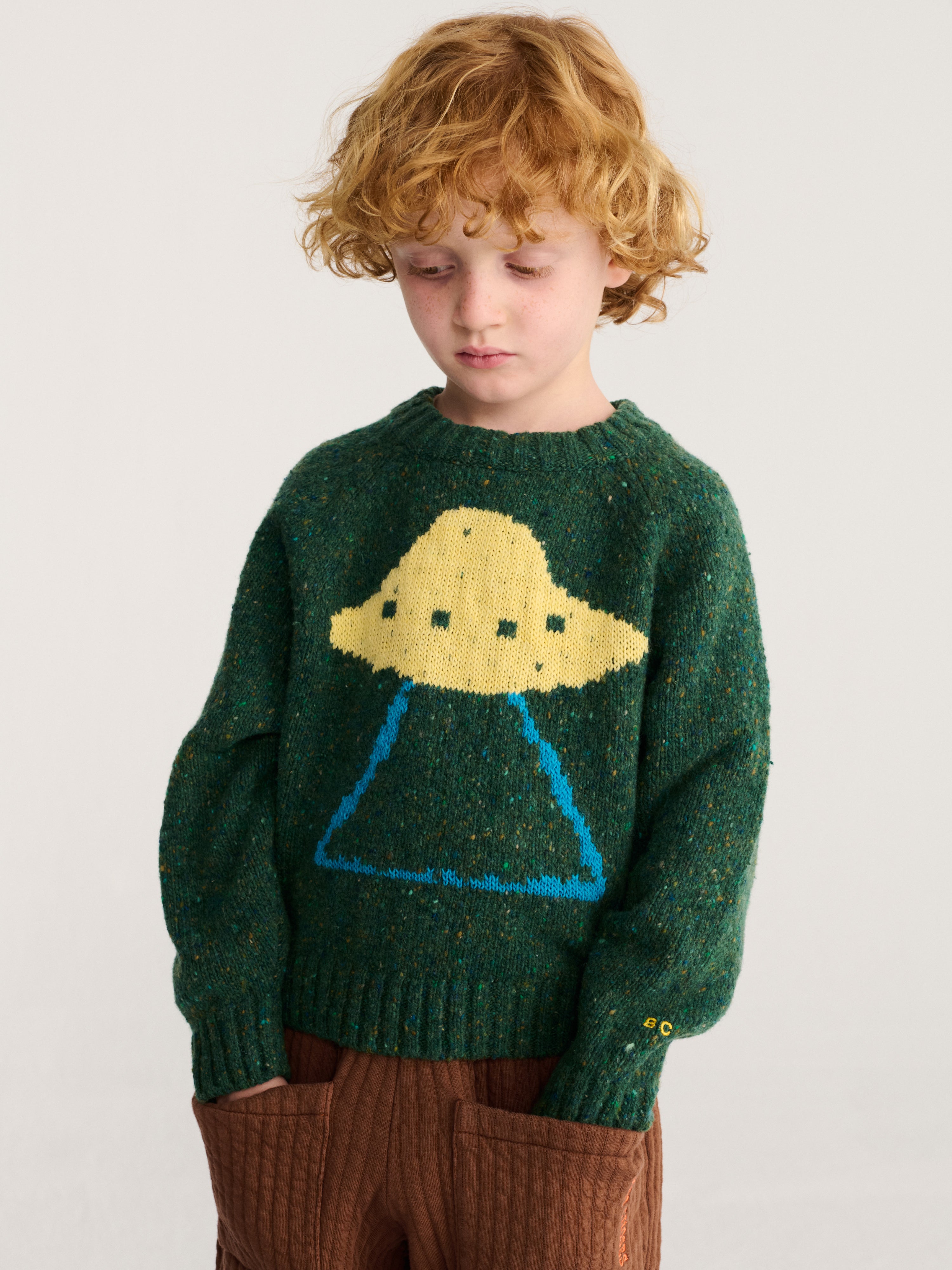 Pullover Pixel Abduction Dark Green