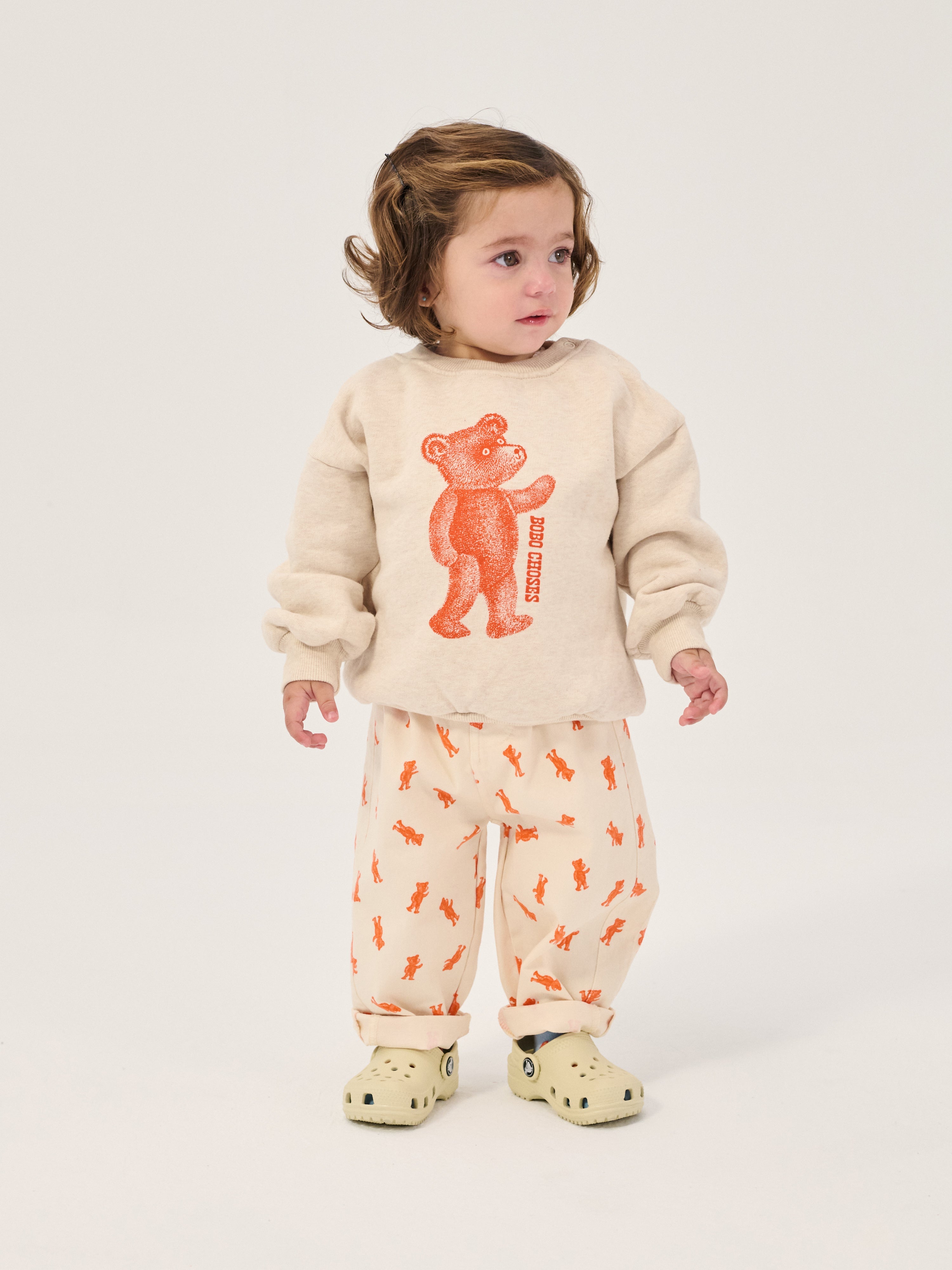 Baby Softpaw Sweatshirt Monster Offwhite