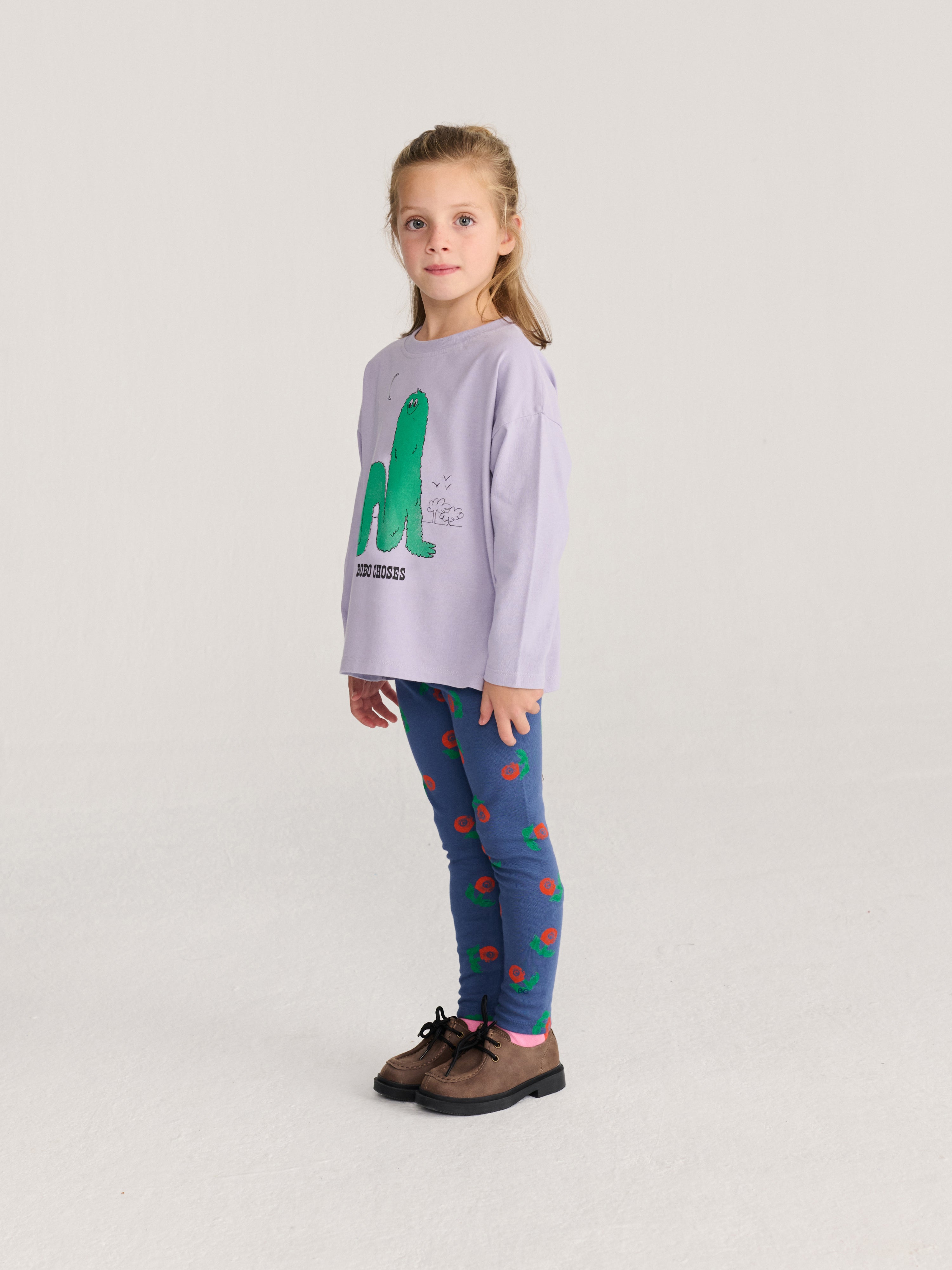 Leggings Stamp Bloom All Over Navy Blue