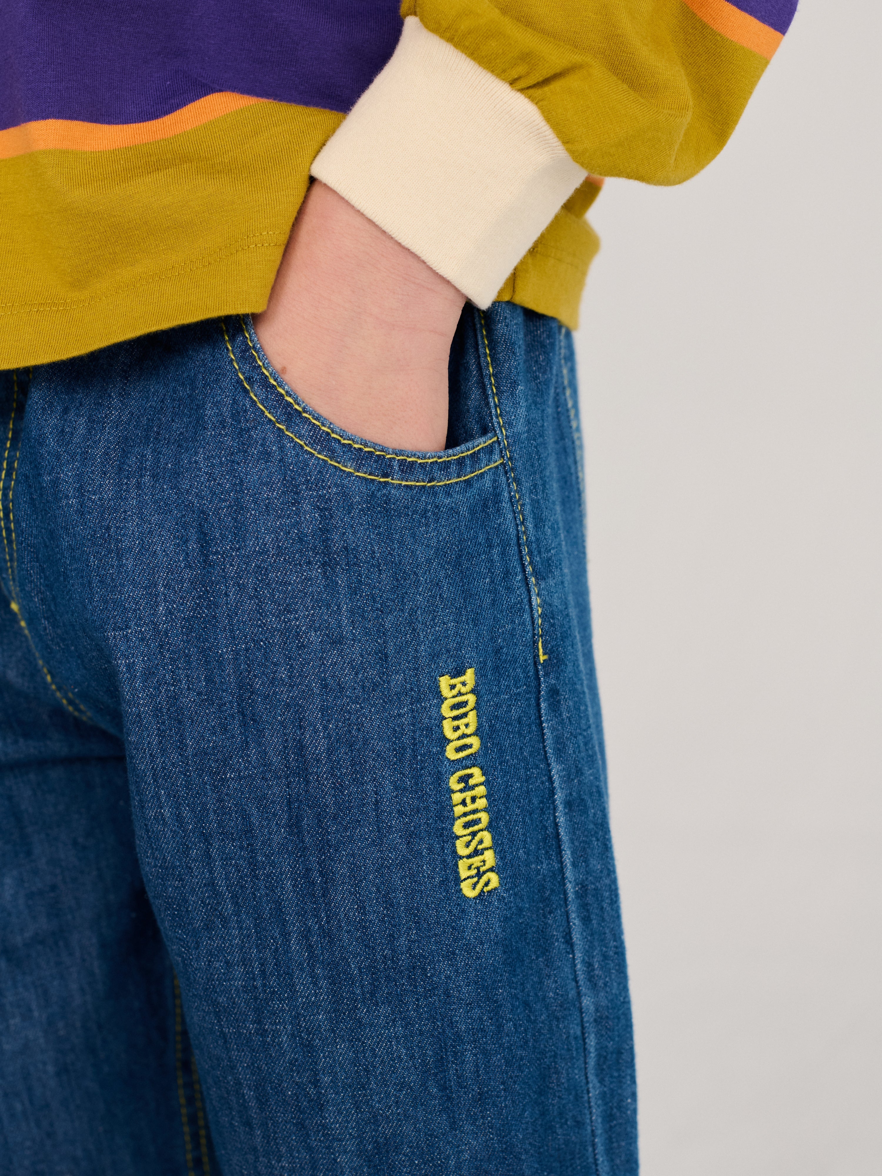 Pantalon en jean Taxi Saurus Tag  / Pantalon en jean Taxi Saurus Tag bleu nuit