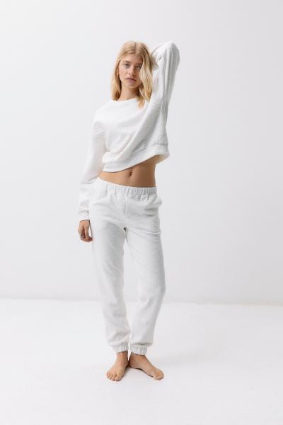 PANTALON DE JOGGING BOTANIC   BLANC VANILLE