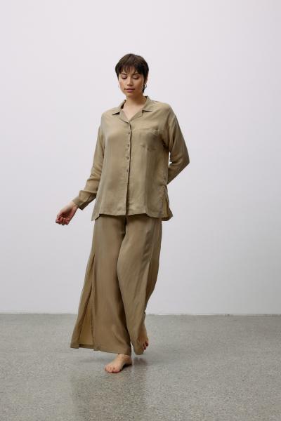 Bluse Woven Cupro coriander