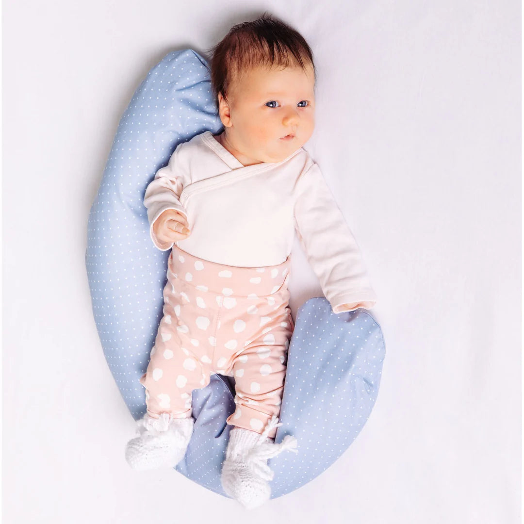 Cover for baby positioning cushion, light blue
