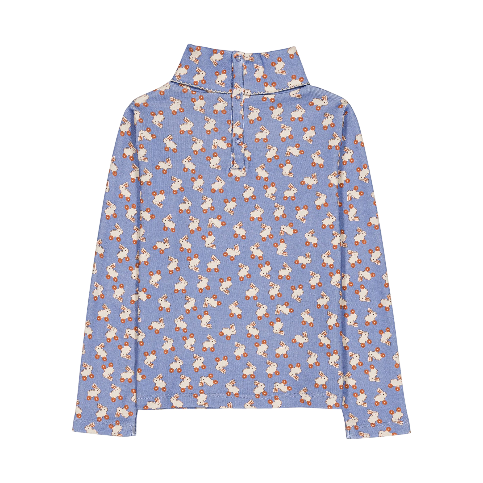 Twiggy Rabbit Blue Long-Sleeve T-Shirt