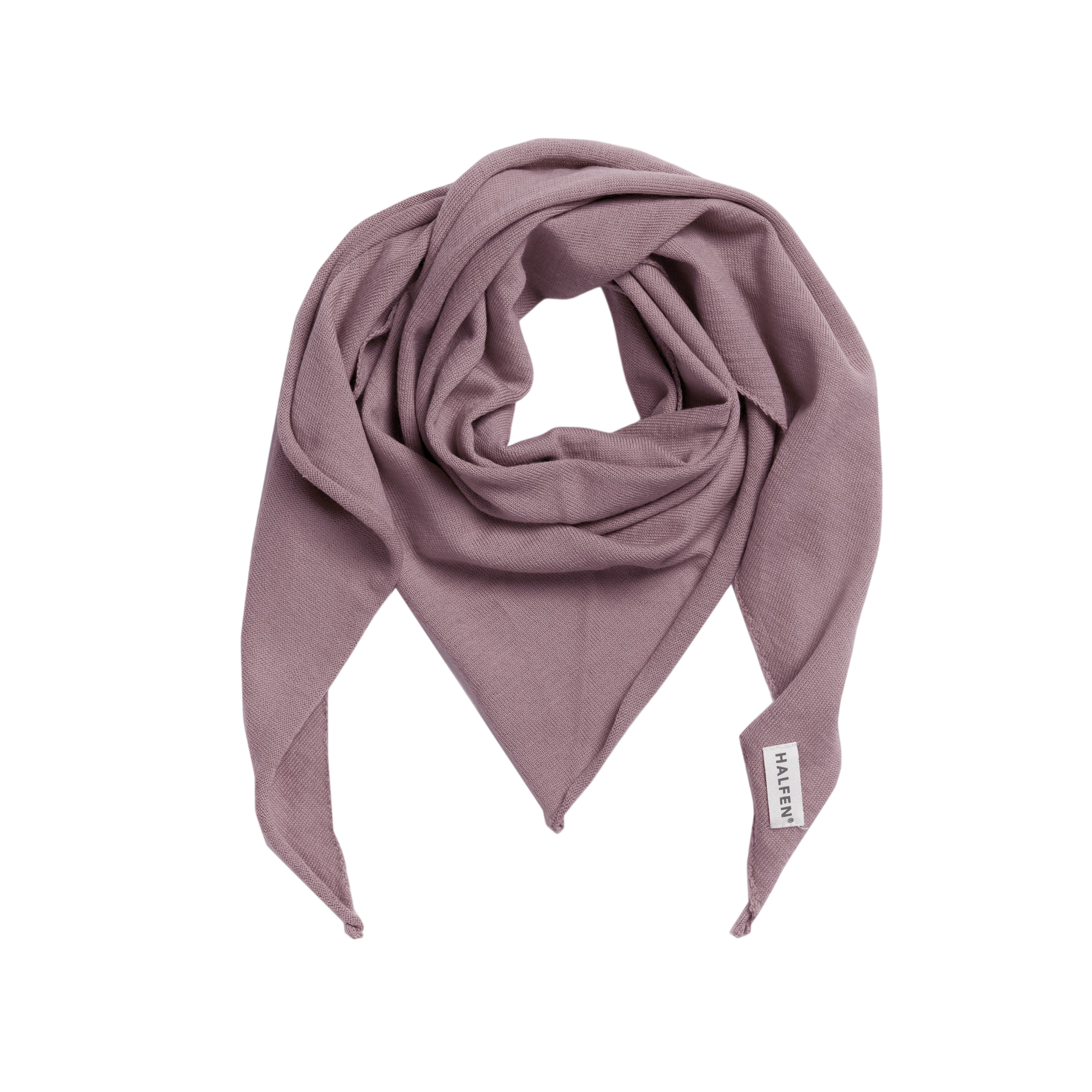 Dreieckstuch Strick Mauve
