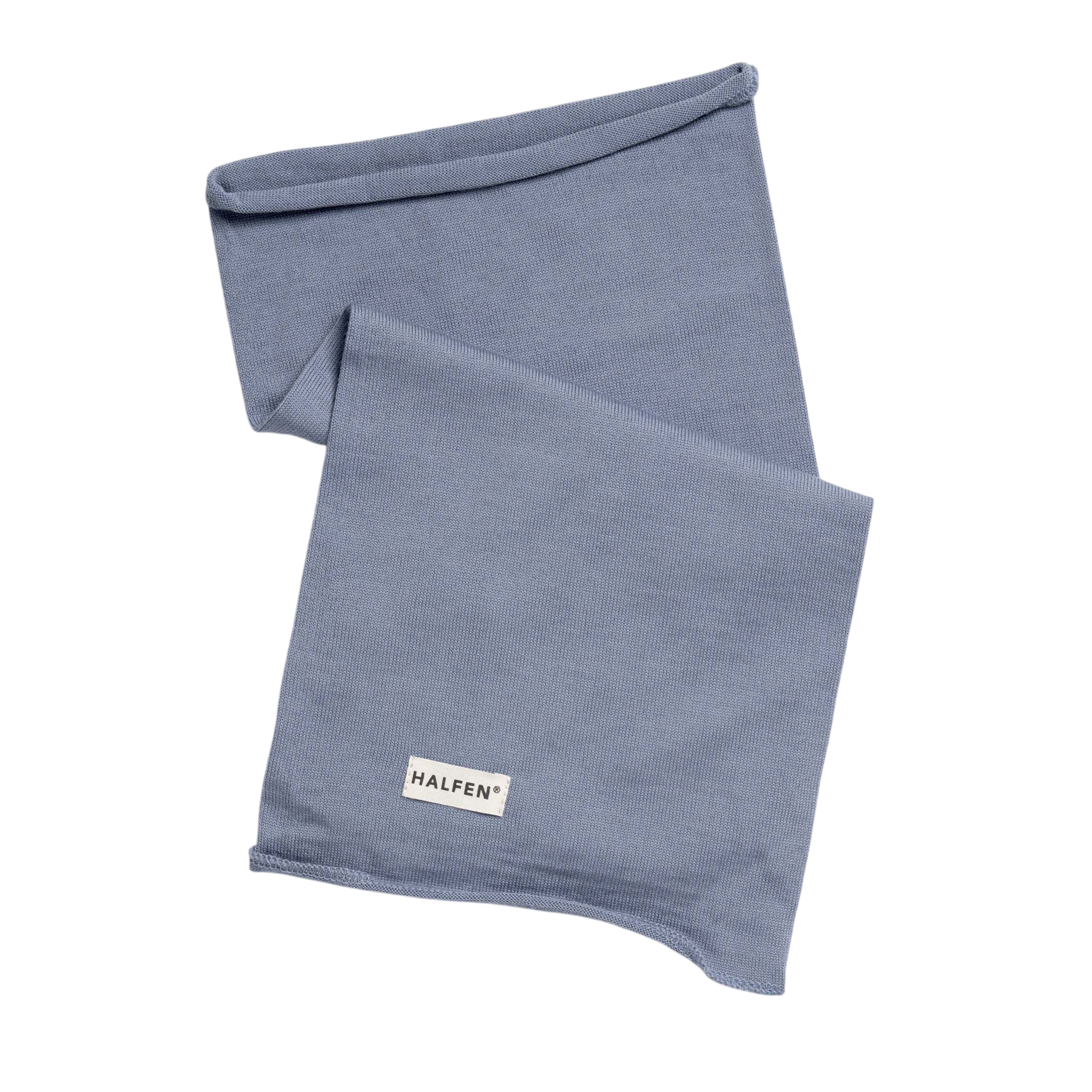 Loopschal Strick Rauchblau