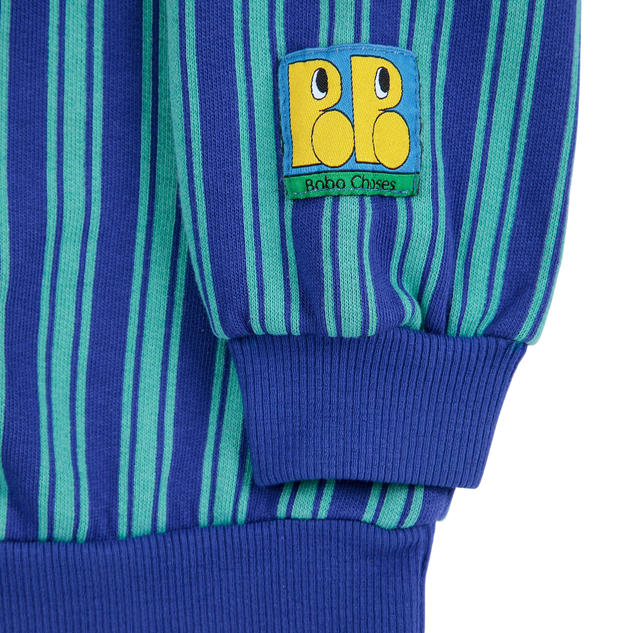 Sweat-shirt pour bébé Boo Bo Choses à rayures bleues / Sweat-shirt pour bébé Boo Bo Choses à rayures « Tag »