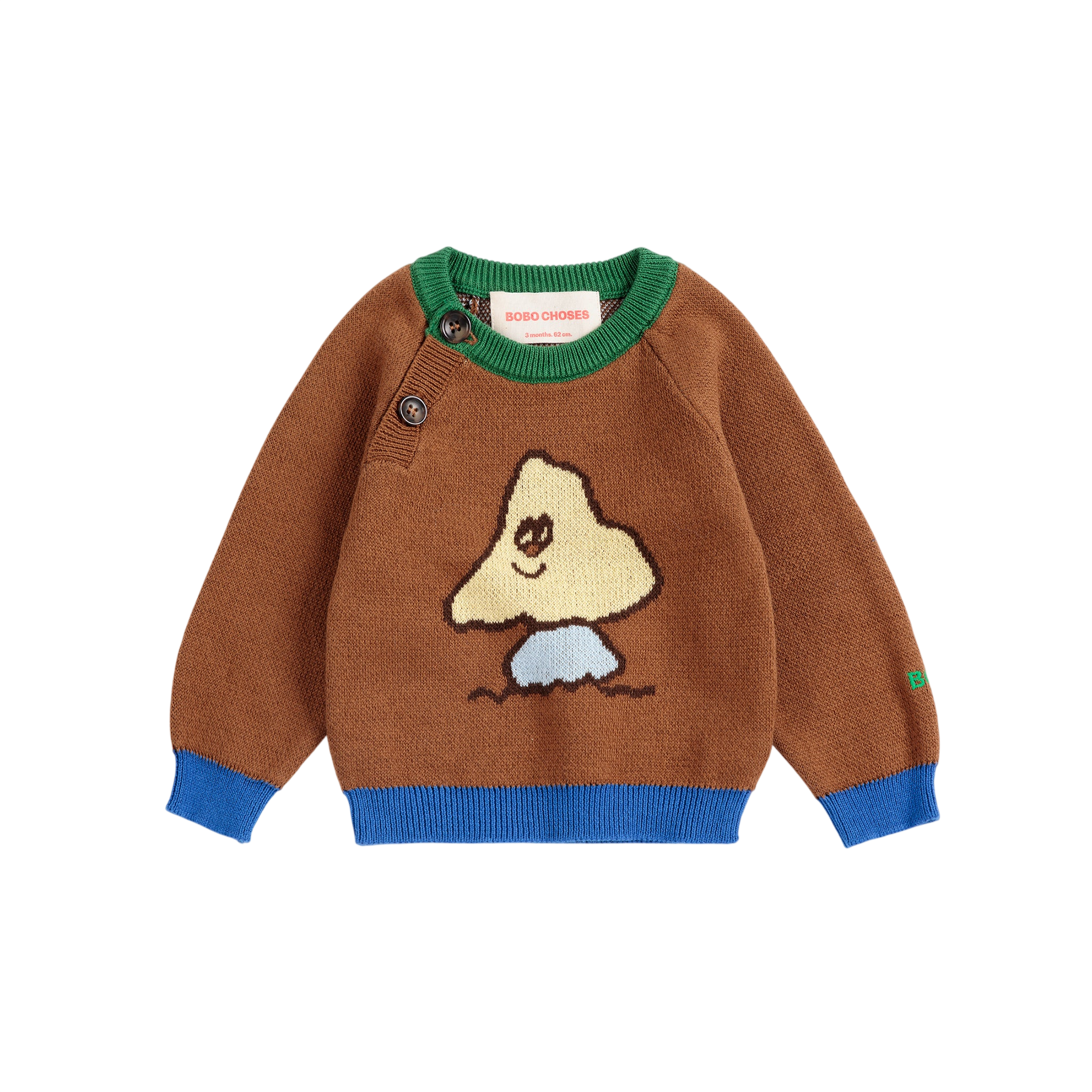 Baby Pullover Mush Monster Dark Brown