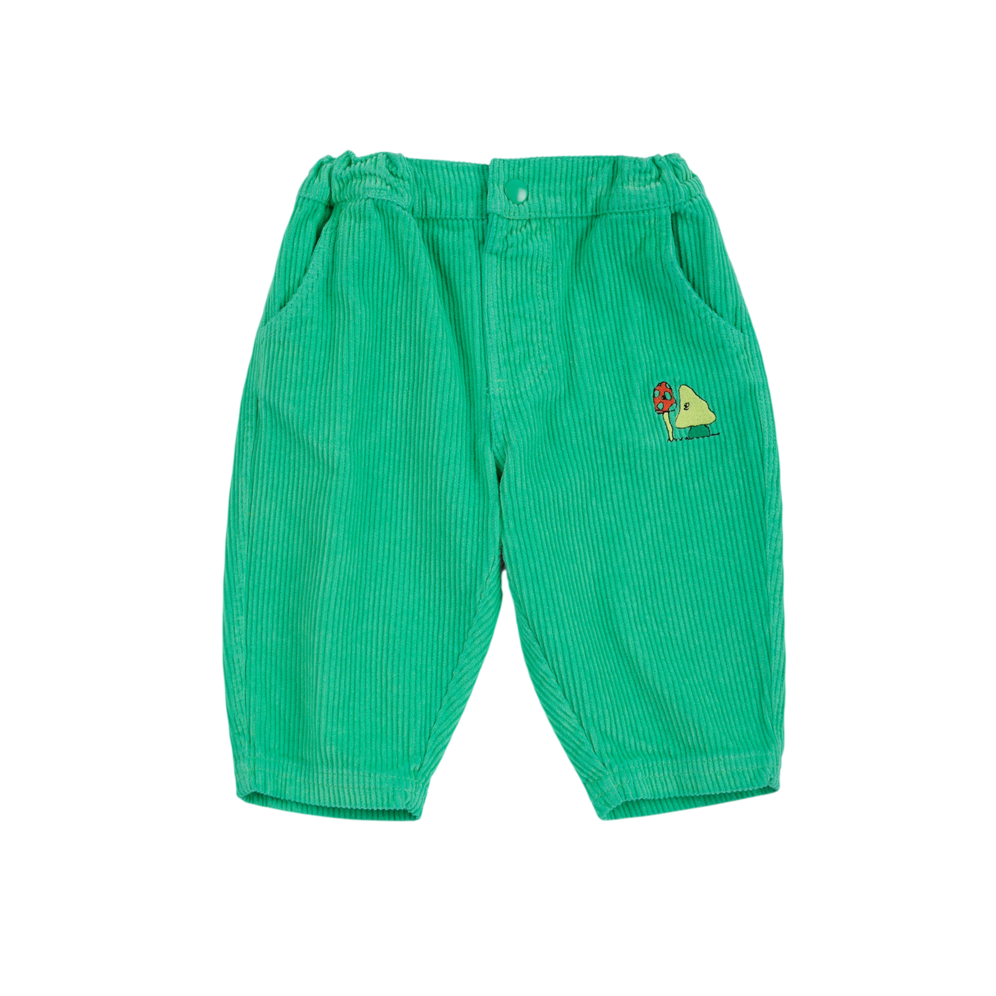 Baby Hosen Mush Monster Corduroy Green