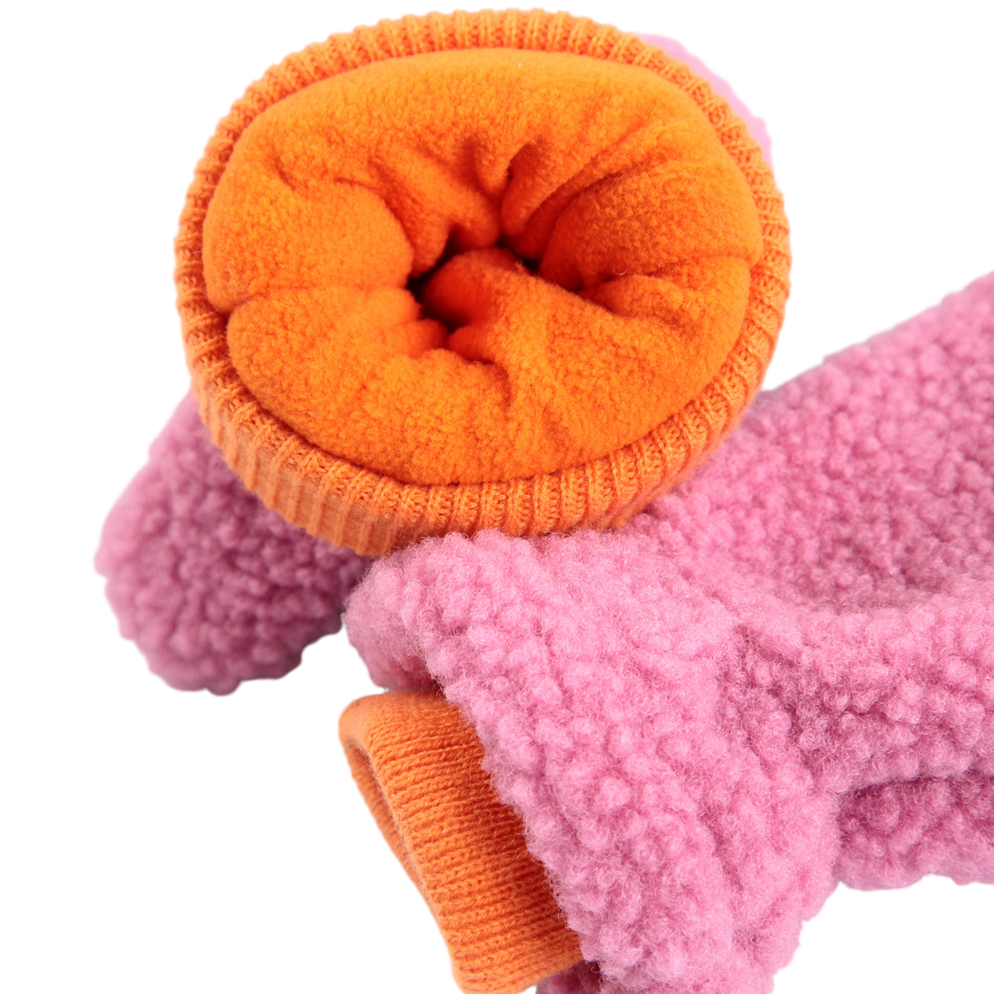 Moufles « Color Block » fuchsia