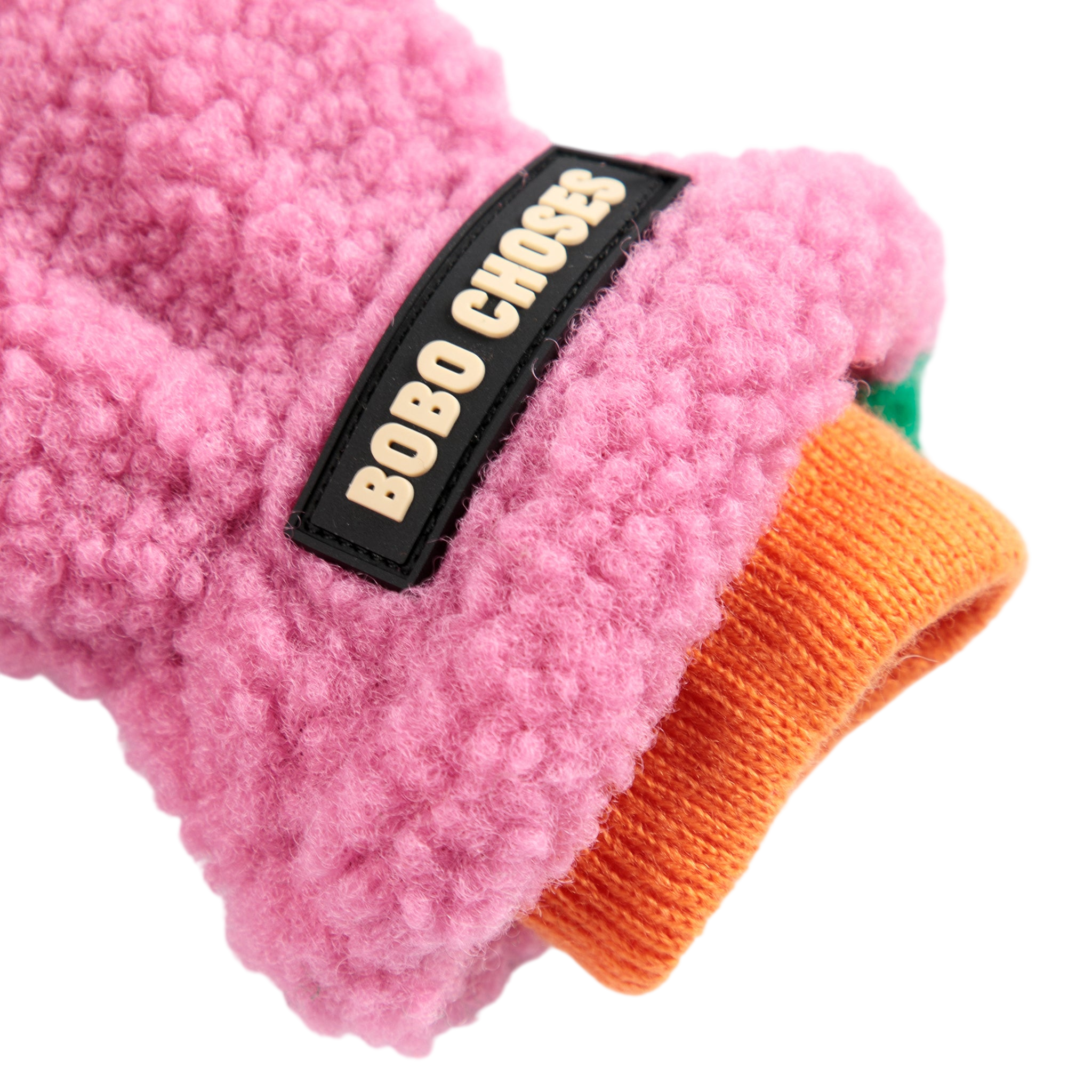 Moufles « Color Block » fuchsia