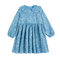 Sketchy Flowers All-Over Blue Dress