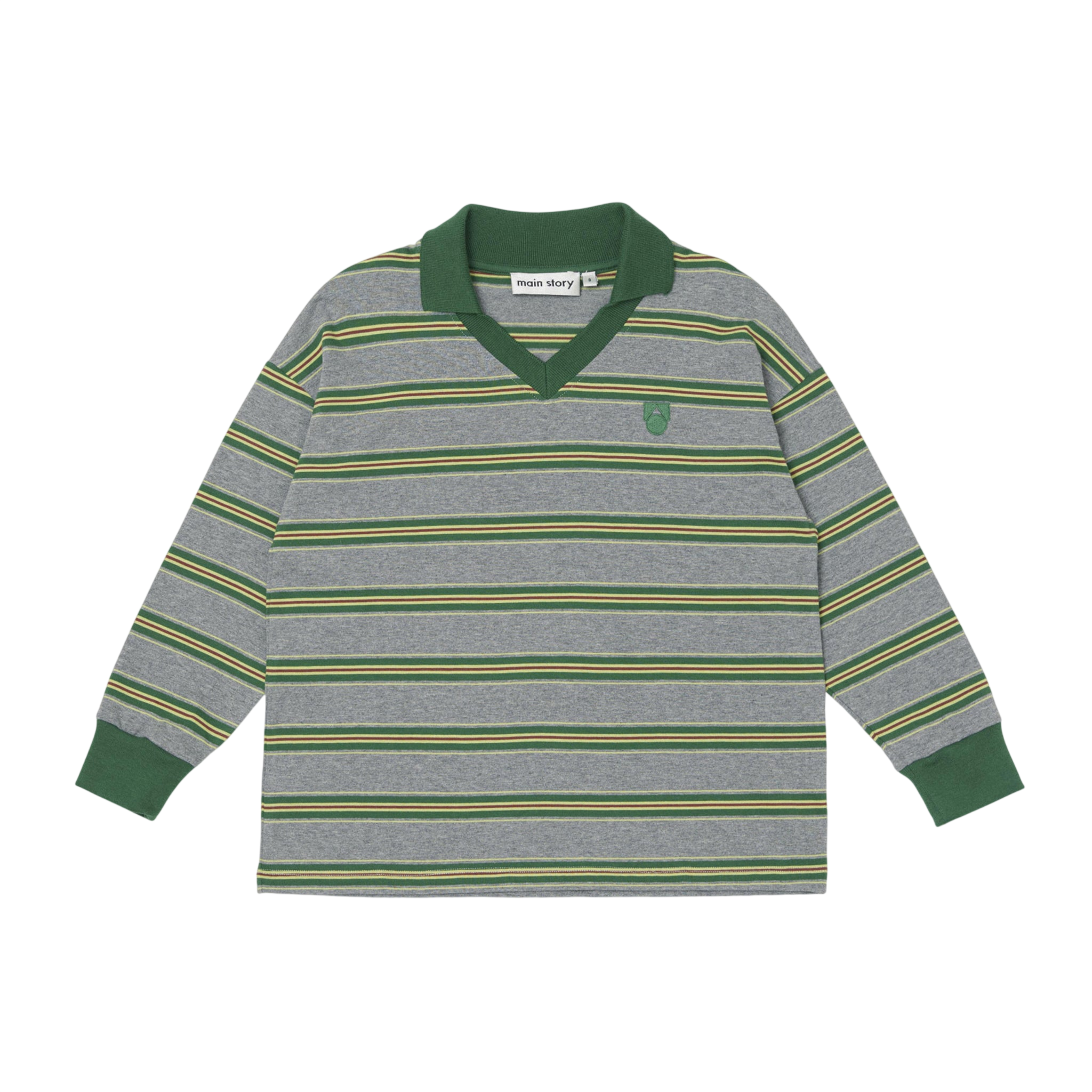 Polo à manches longues, gris mélangé « Athletic »