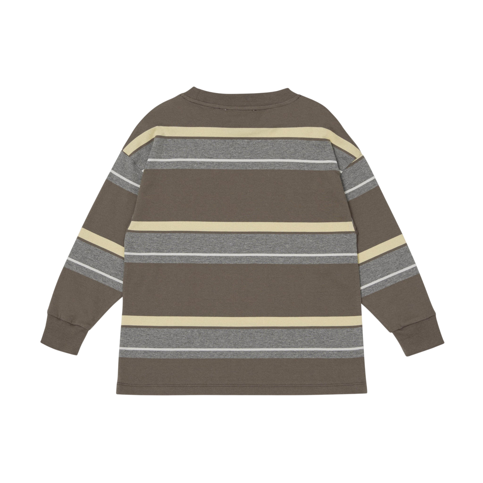 T-shirt à manches longues en jersey « Chocolate Melange Stripe »