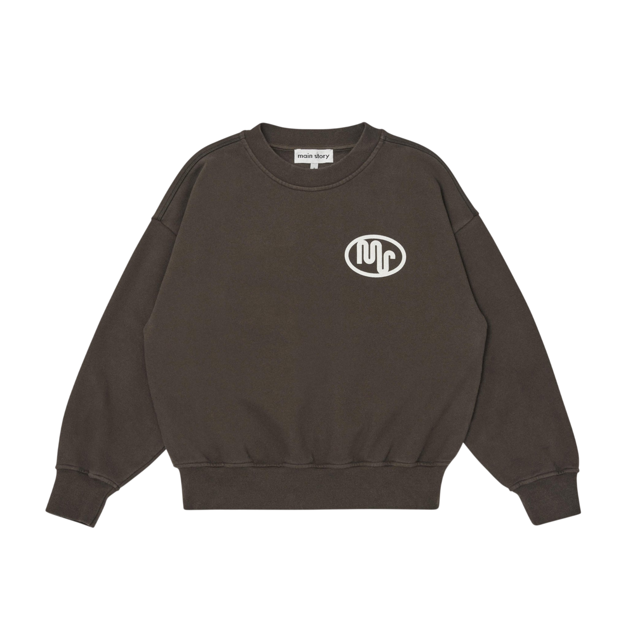 Bubble Sweatshirt in Chocolate Brown