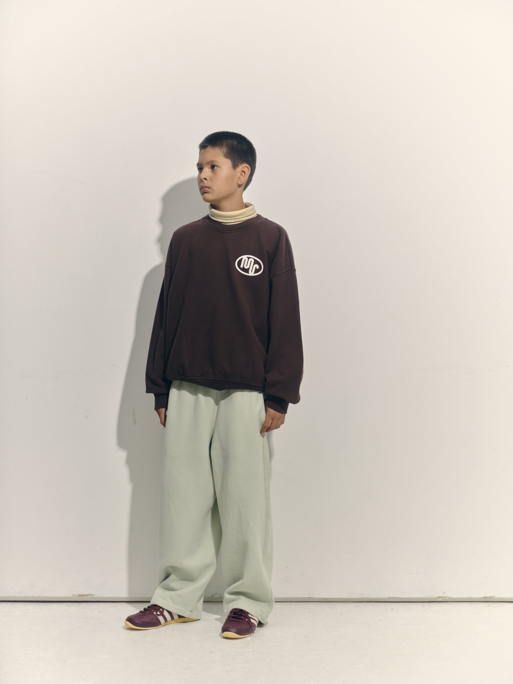 Bubble Sweatshirt in Chocolate Brown