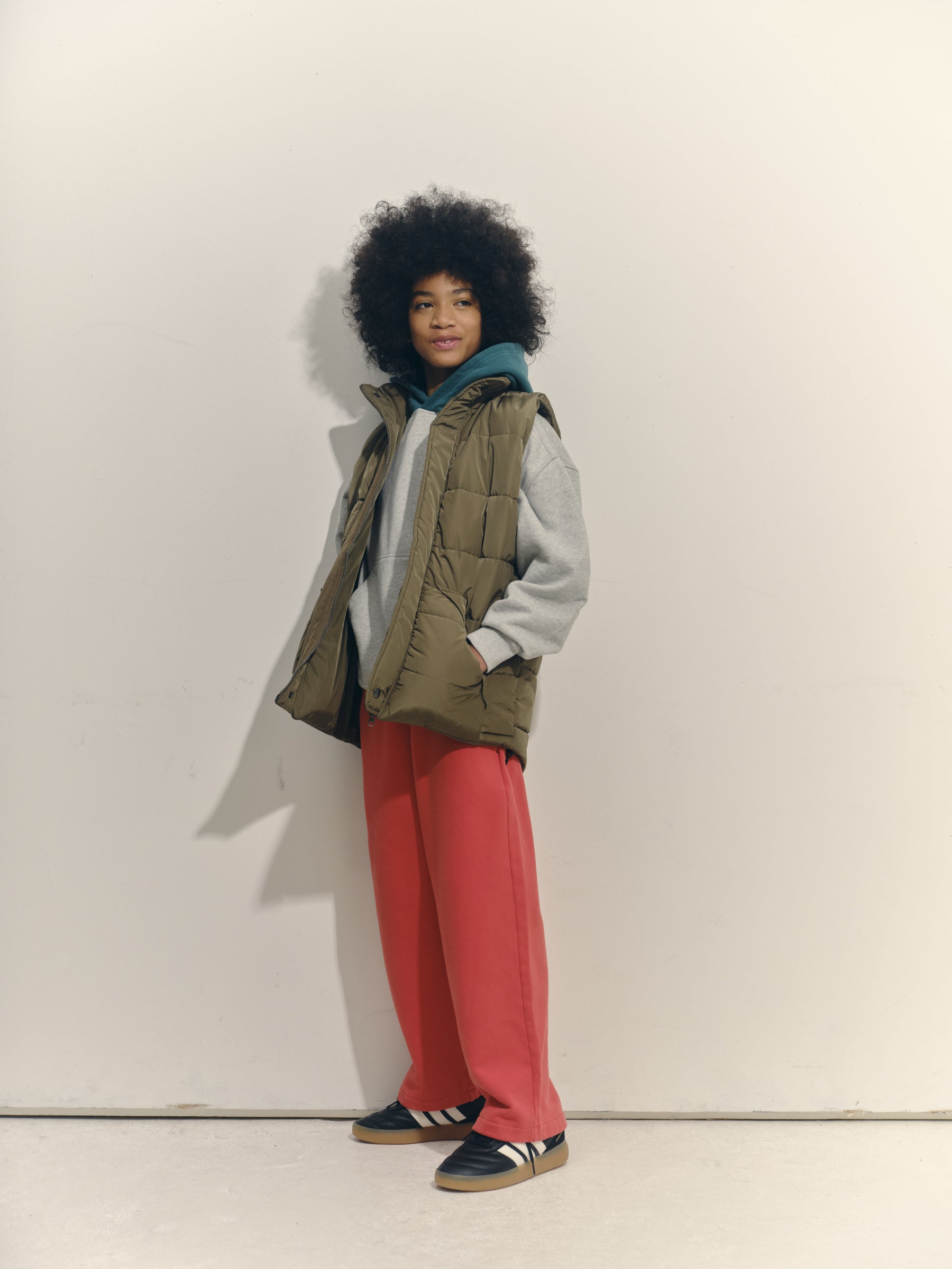 Sweatshirt Light Grey Melange Fleece