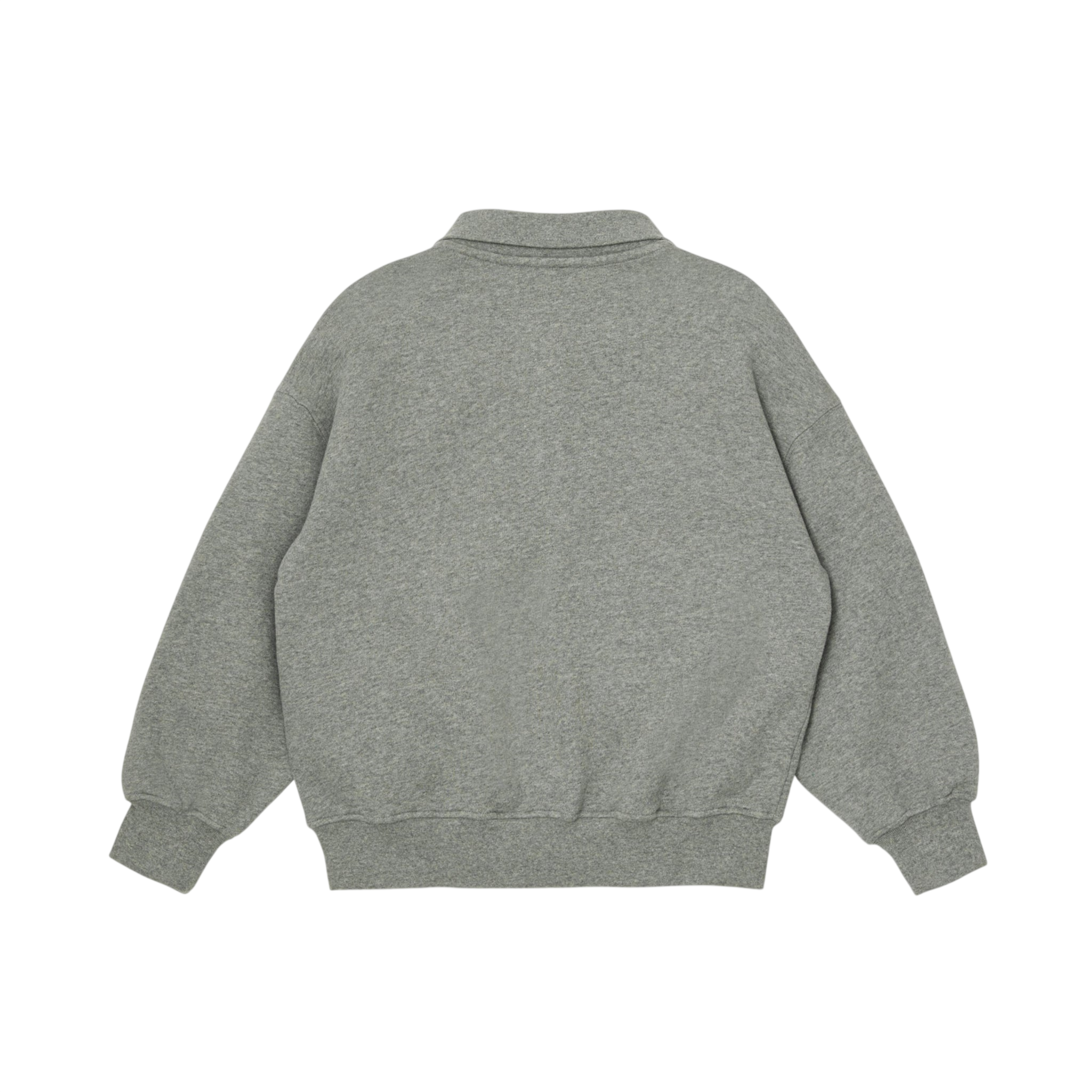 Sweat-shirt Polo en polaire gris chiné