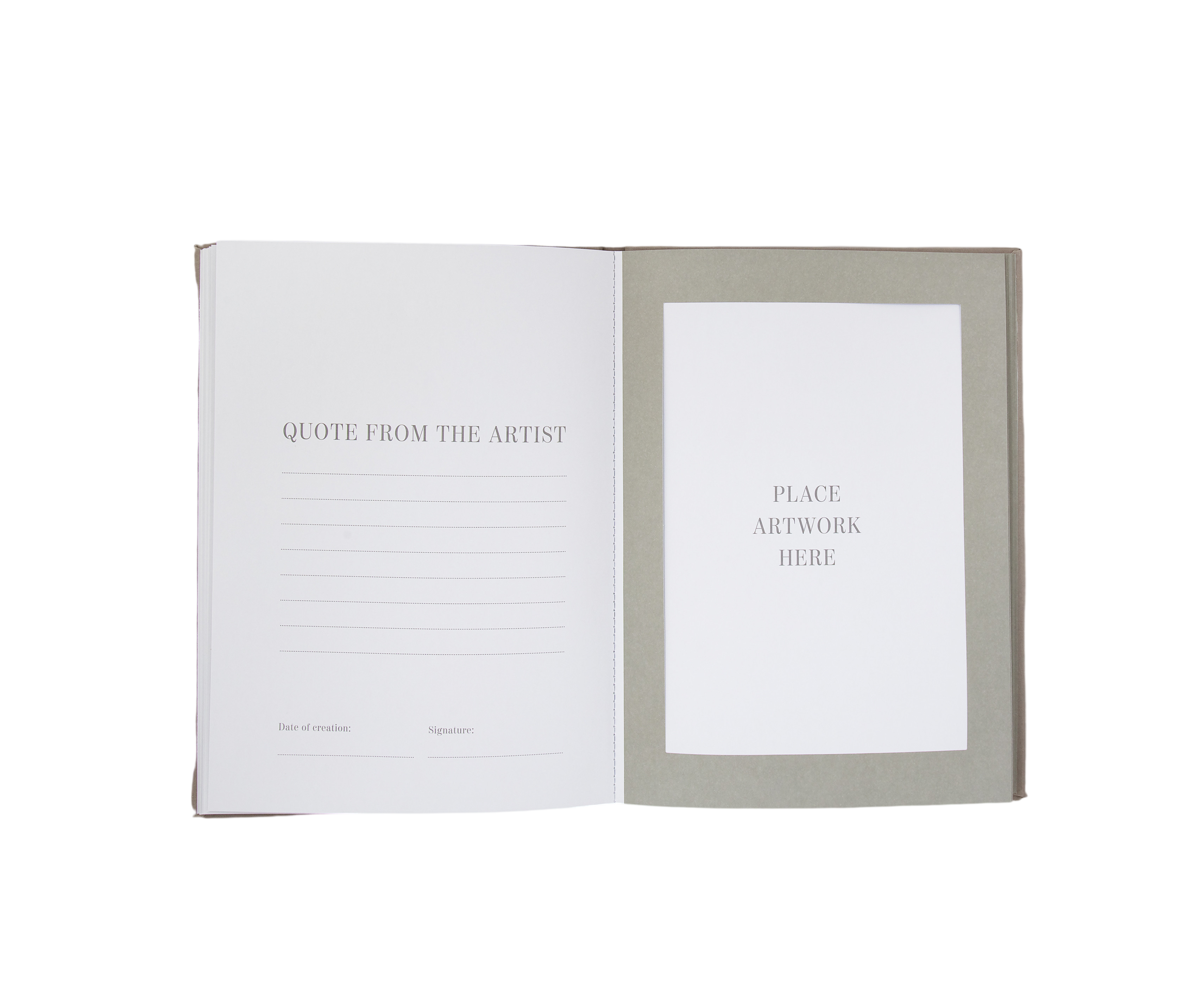 Book Album Great Art gris