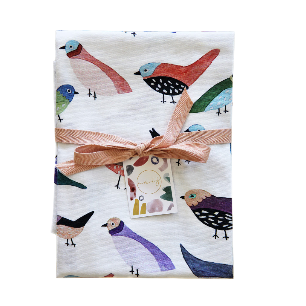 Torchon imprimé « Bird multi »