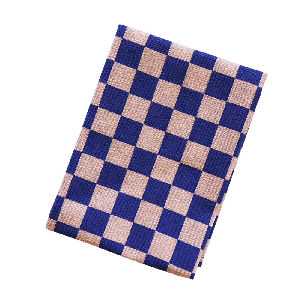 Torchon imprimé « Check Rose Blue multi »
