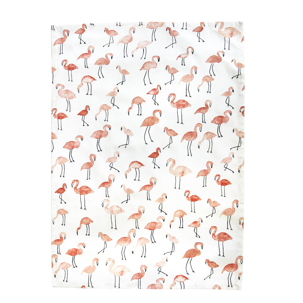 Torchon imprimé « Flamingo multi »