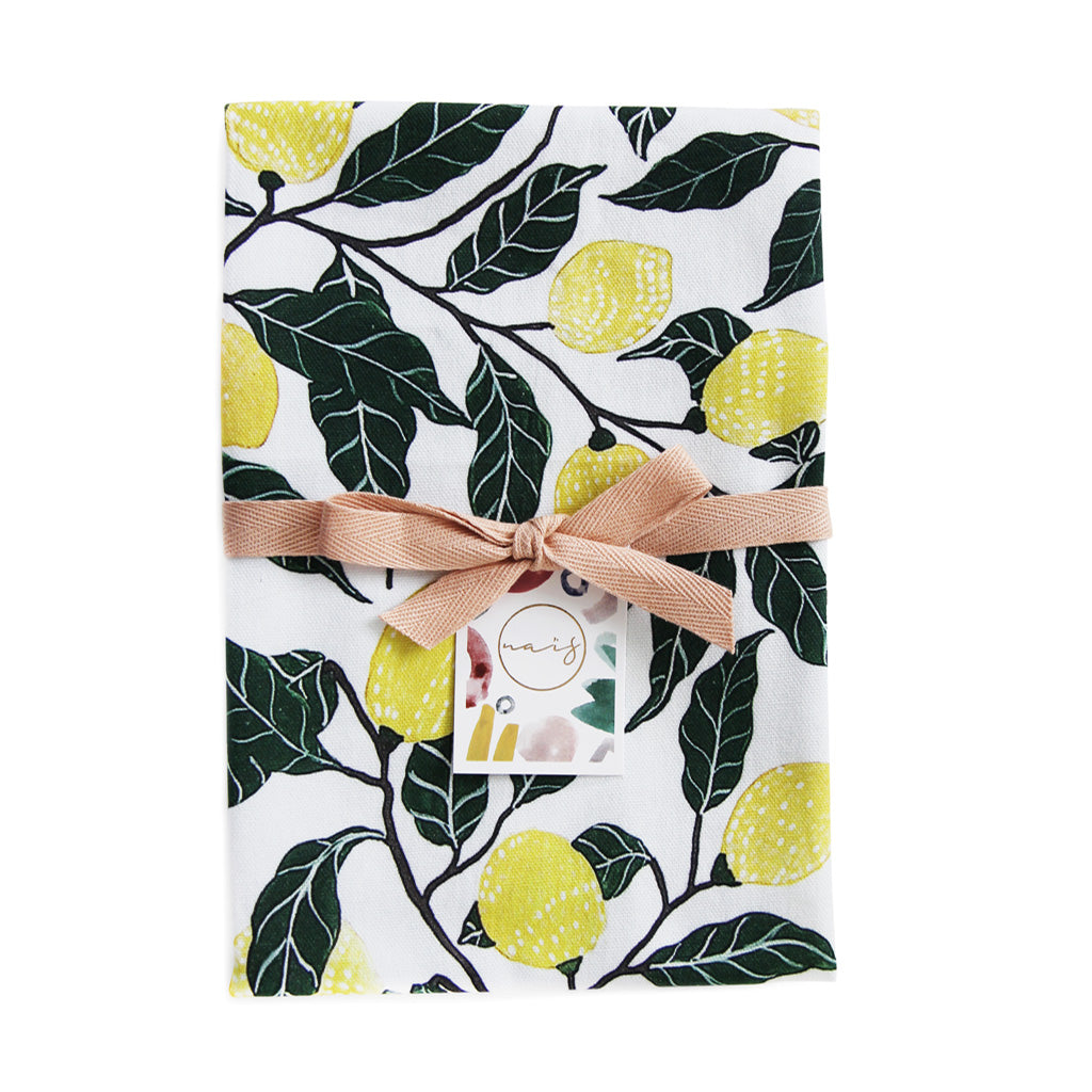 Torchon imprimé « Lemon multi »