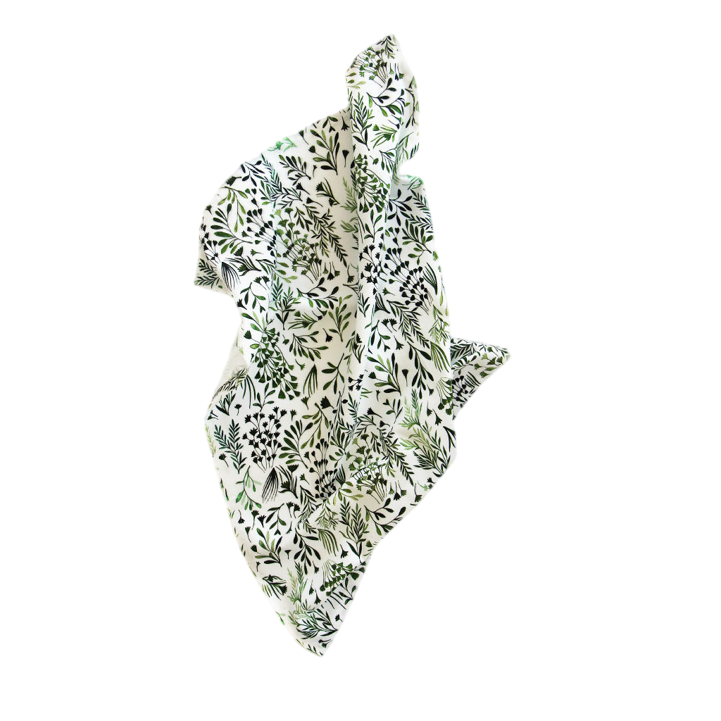 Torchon imprimé « My Green Leaves multi »