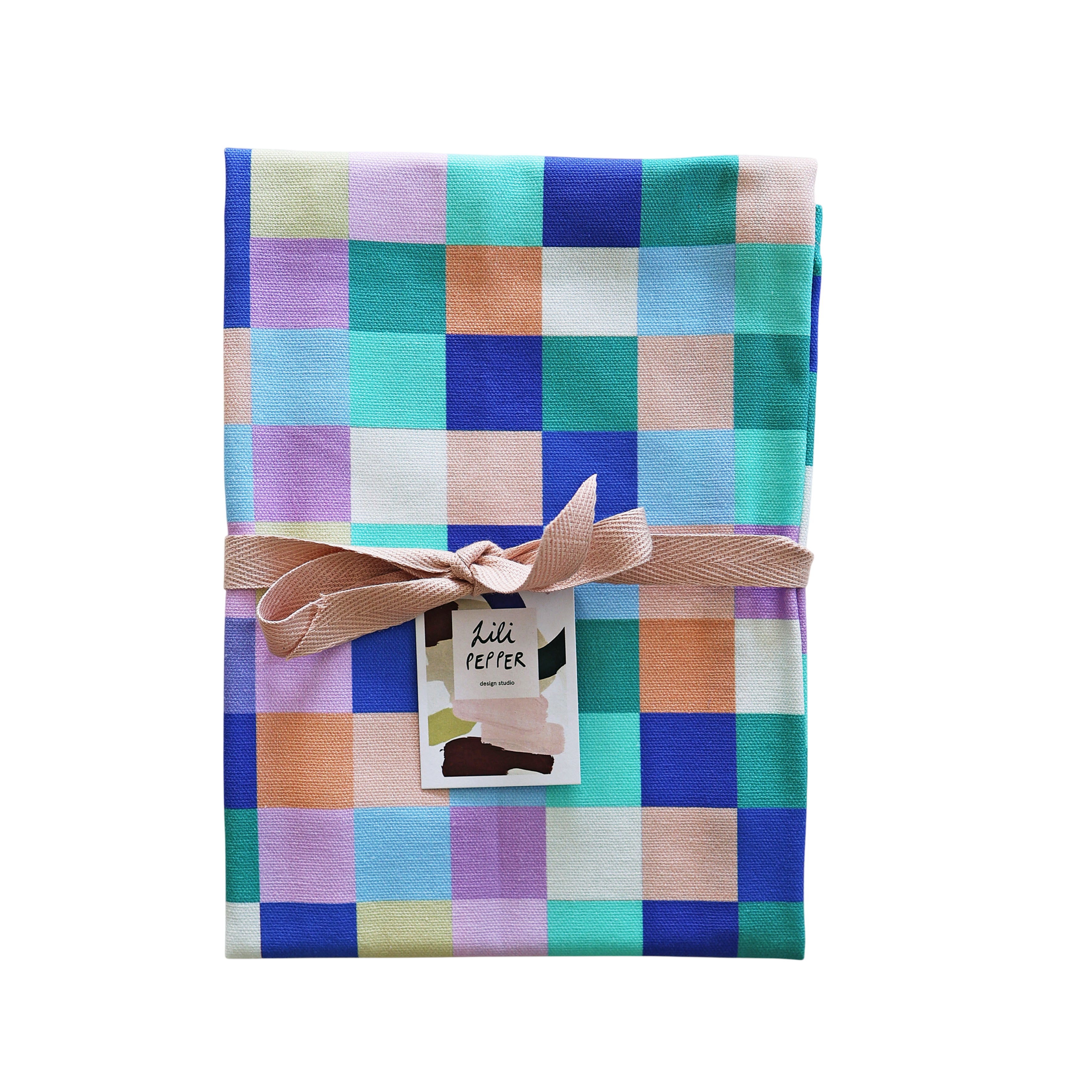 Torchon imprimé « Pastel multi »