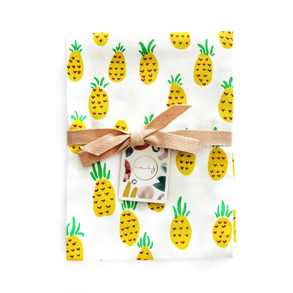 Torchon imprimé « Pineapple multi »