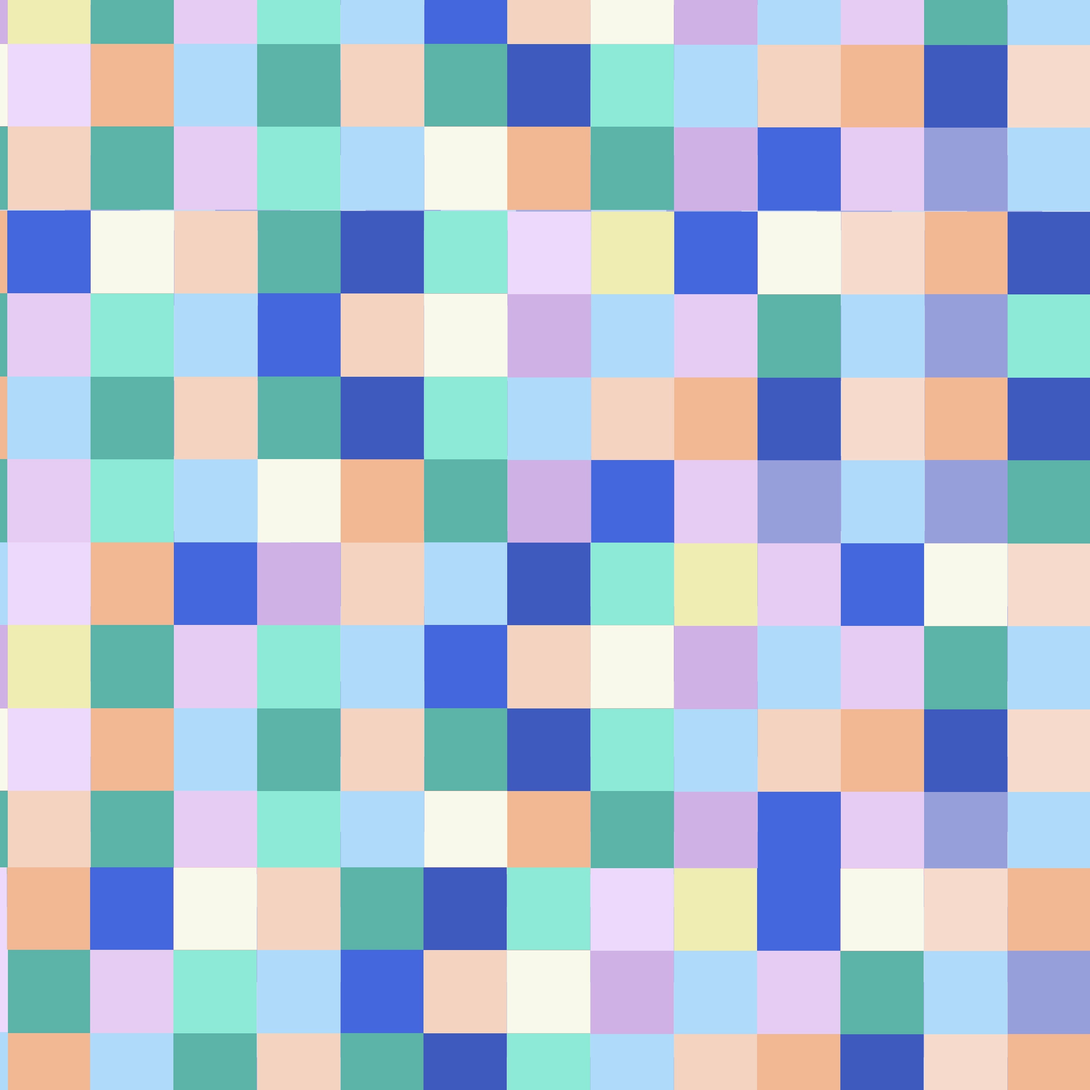 Torchon imprimé « Pastel multi »