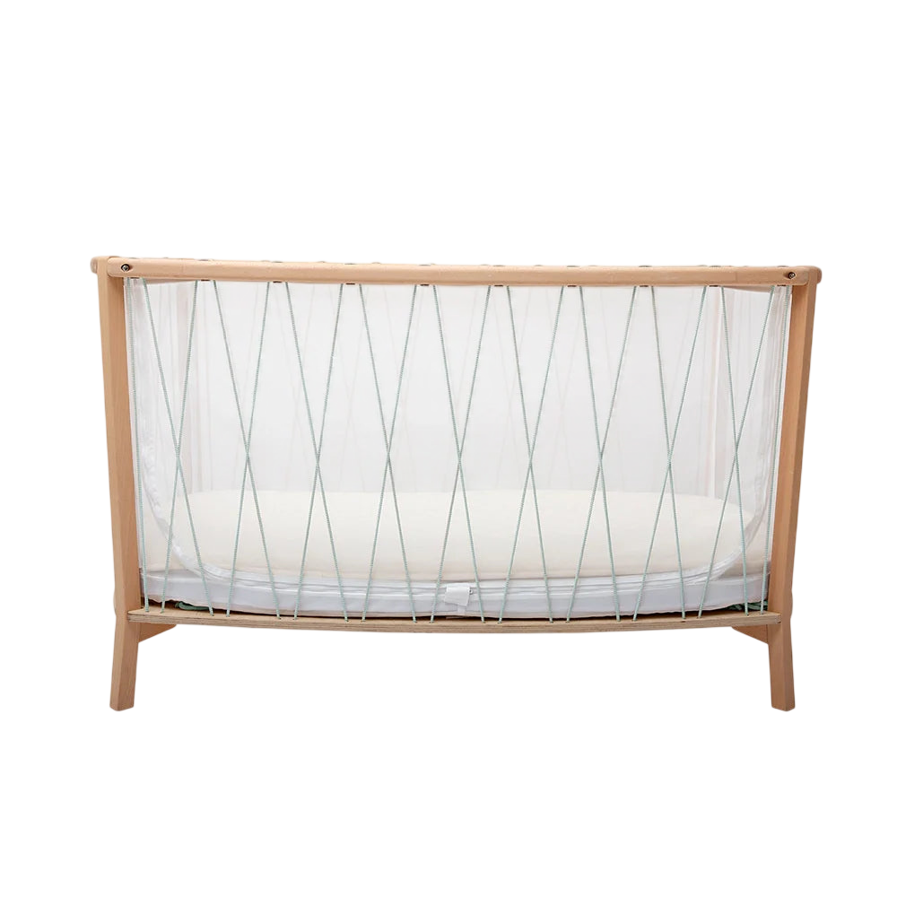 Lit bébé KIMI Kit 120 avec matelas et surmatelas Lichen