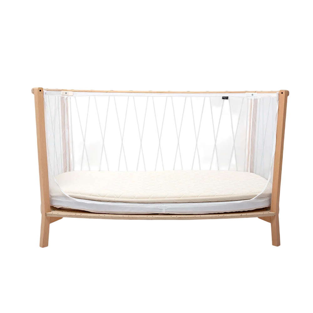 Lit bébé KIMI Kit 120 avec matelas et surmatelas Lichen