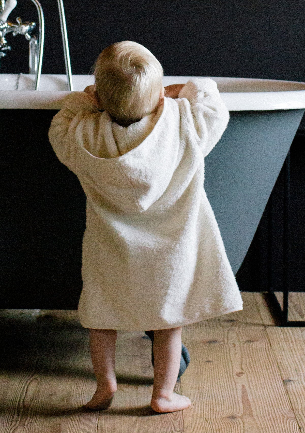 Peignoir pour bébé couleur vanille