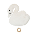 Boîte à musique BIG FRIEND SWAN  blanc cassé