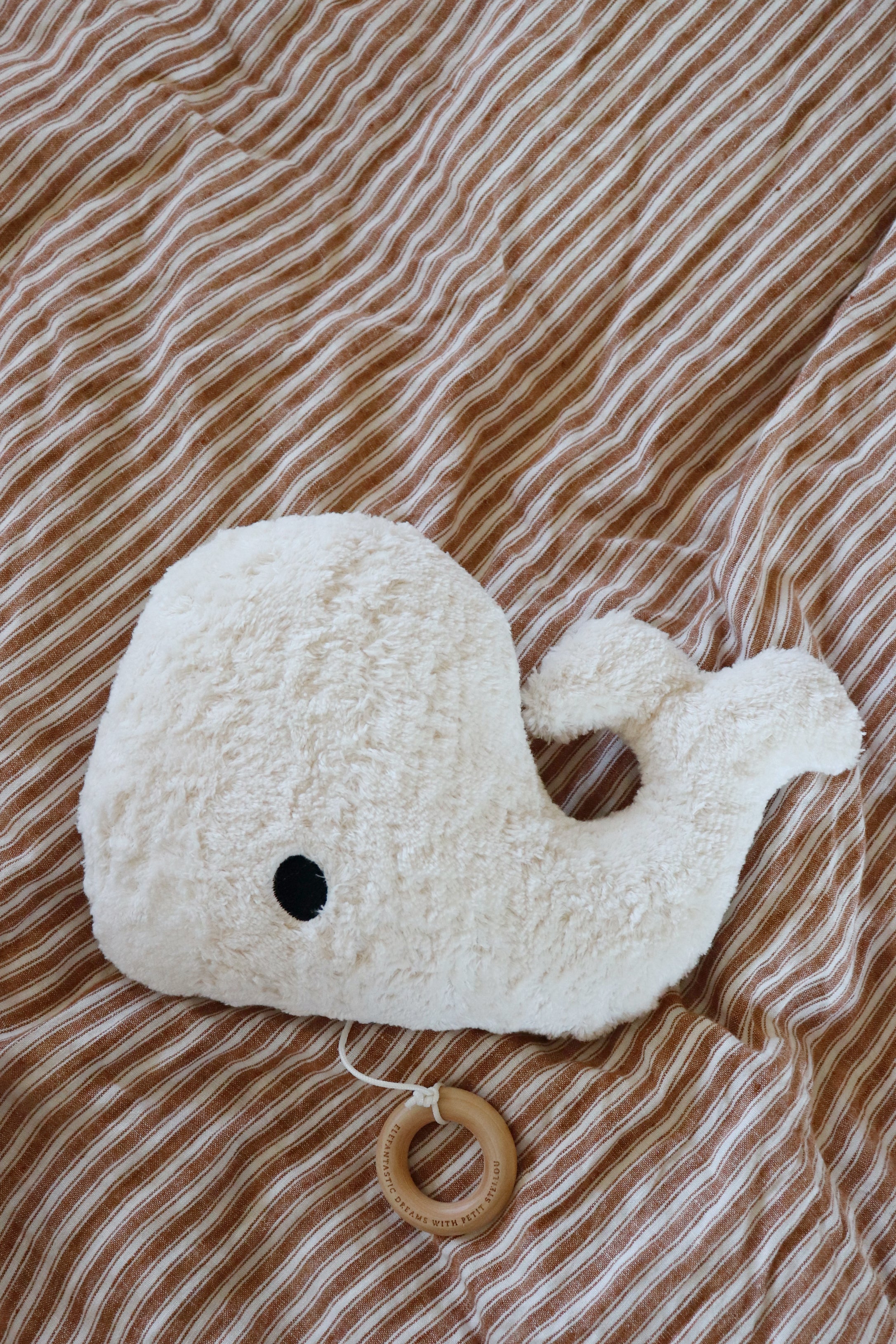 Boîte à musique BIG FRIEND WHALE  blanc cassé