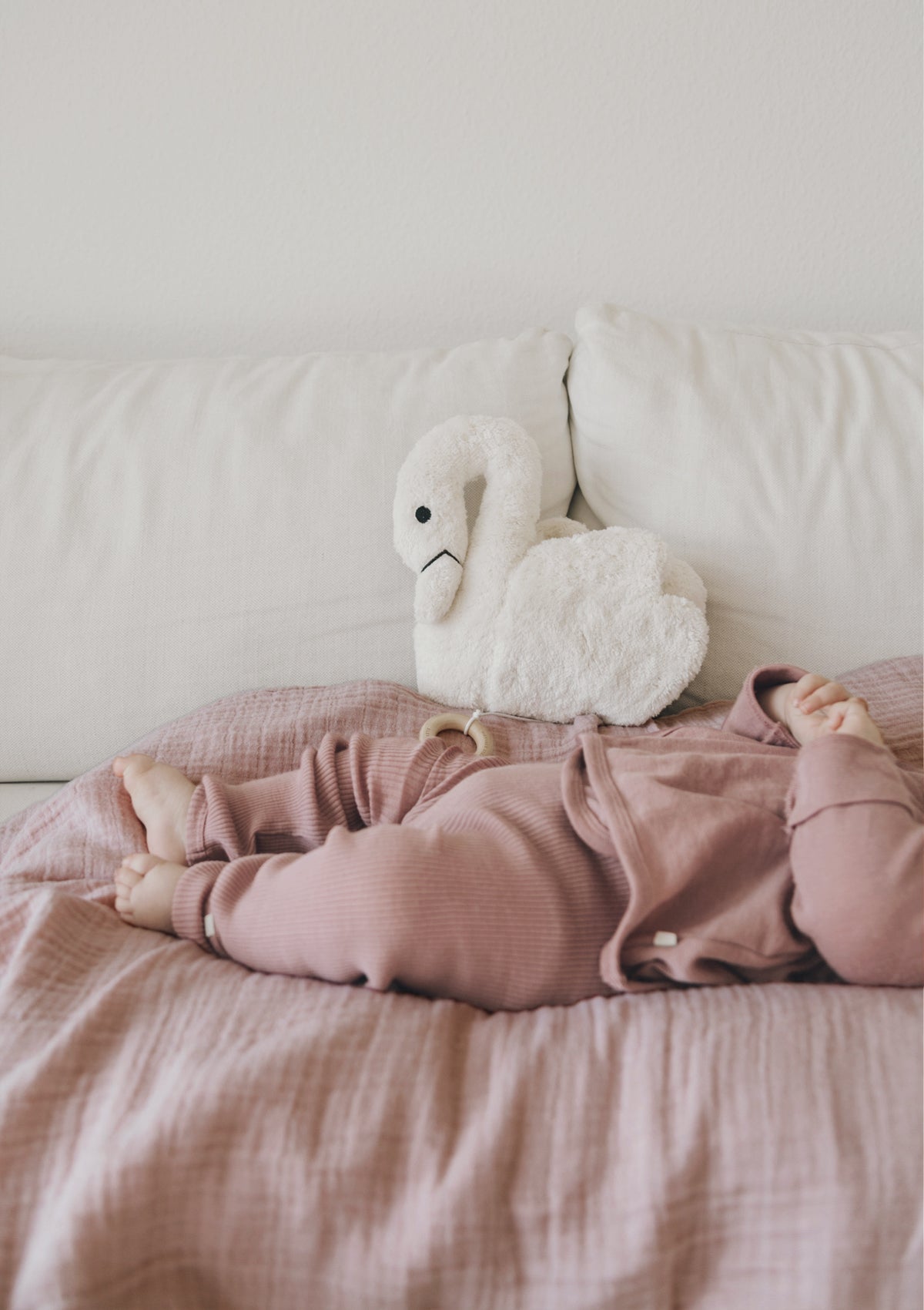Decke Nooshi rose mauve